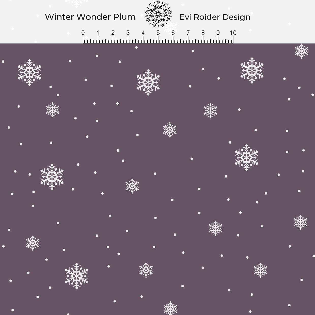 Bio Stoff  - Winter Wonder Plum - EviRoider, Winter, Wetter, lila