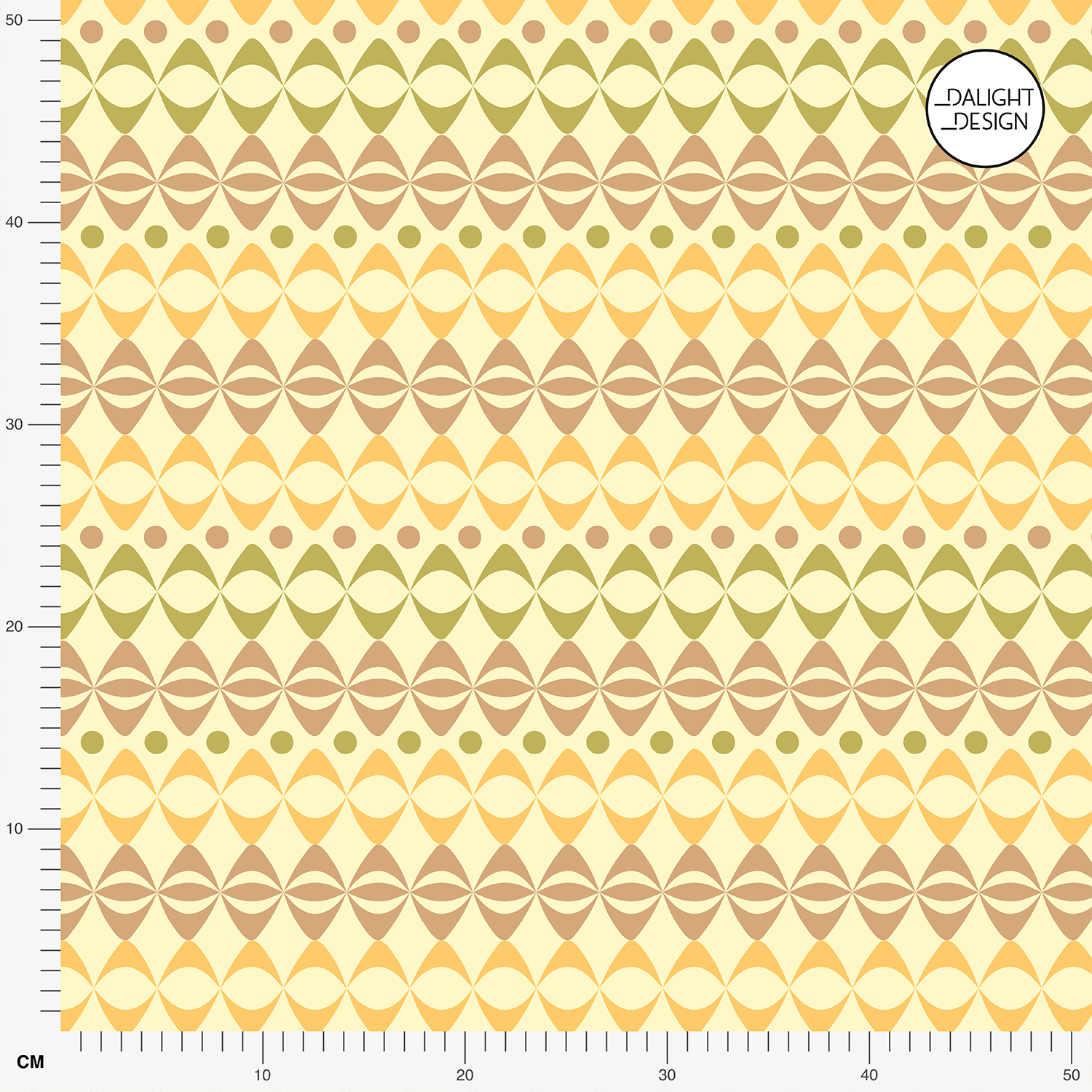 Organic fabric - Rundum Streifen light yellow