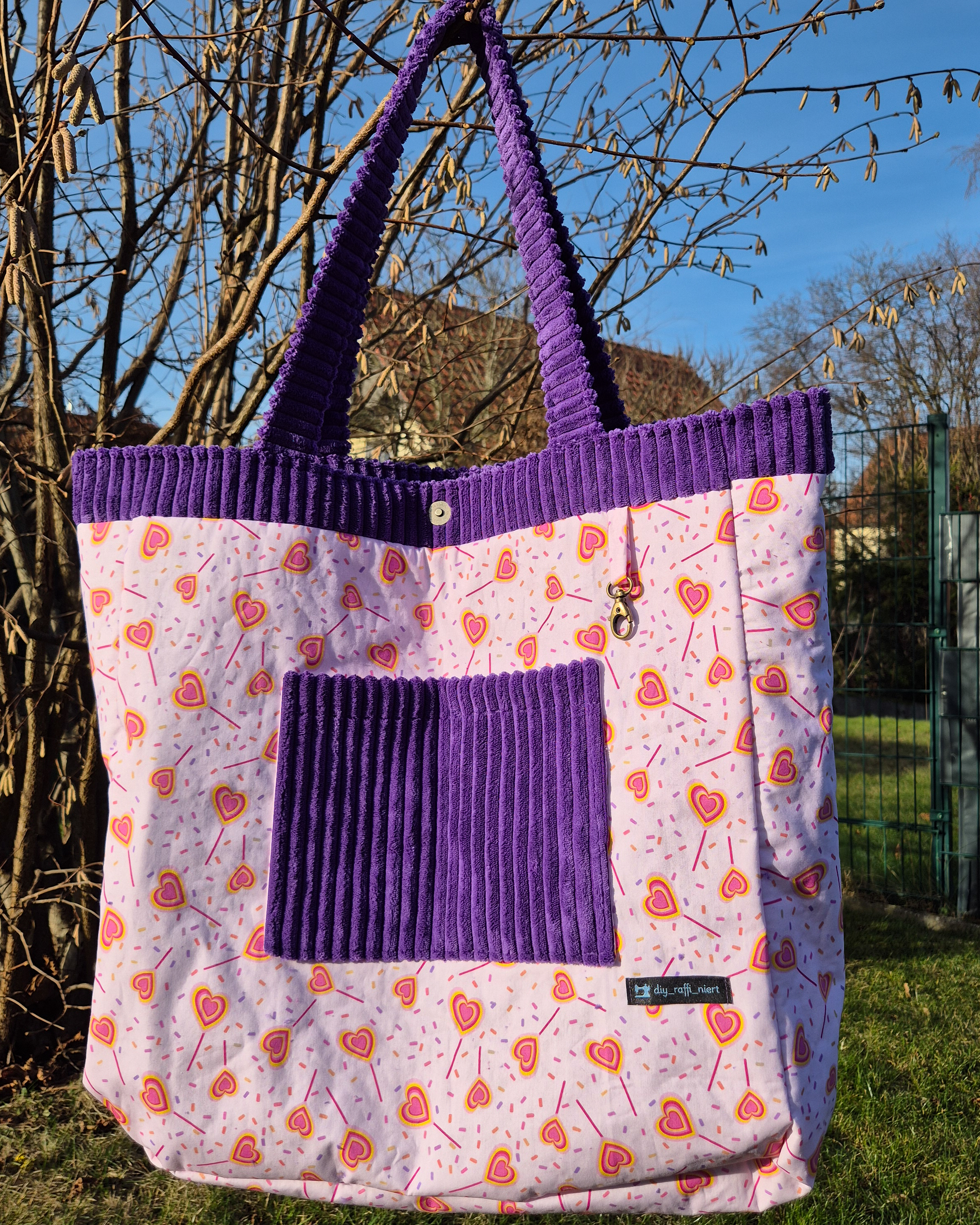 Organic fabric - Sweetheart Lolly pastel pink