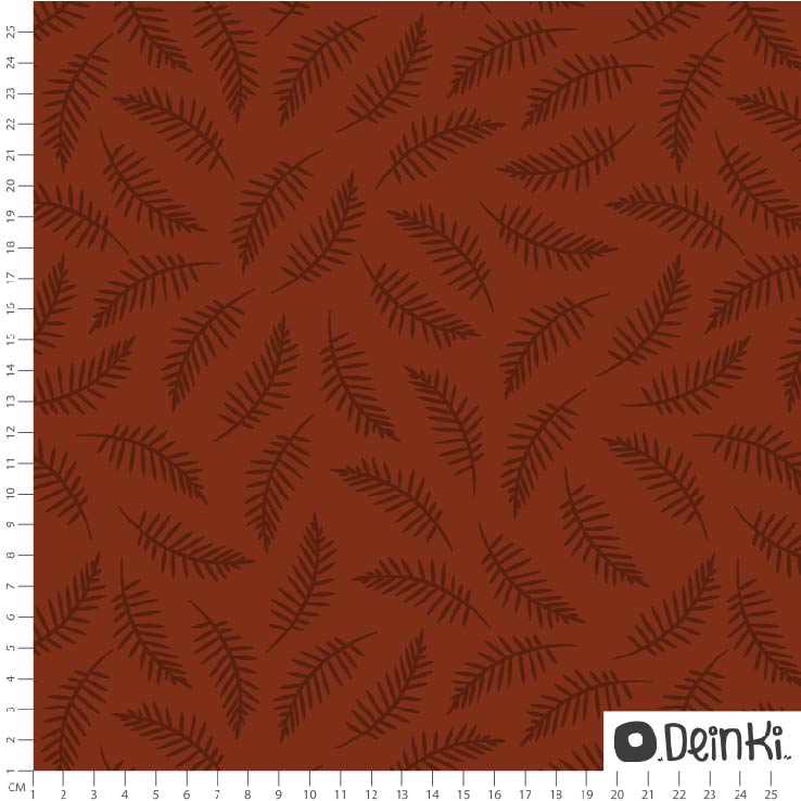 Bio Summersweat Stoff - Tannenzweige Weinrot - Deinki, braun, Winter, Bäumee, Breite 150 cm Bio Summersweat Stoff - Tannenzweige Weinrot - Deinki, braun, Winter, Bäumee, Breite 150 cm