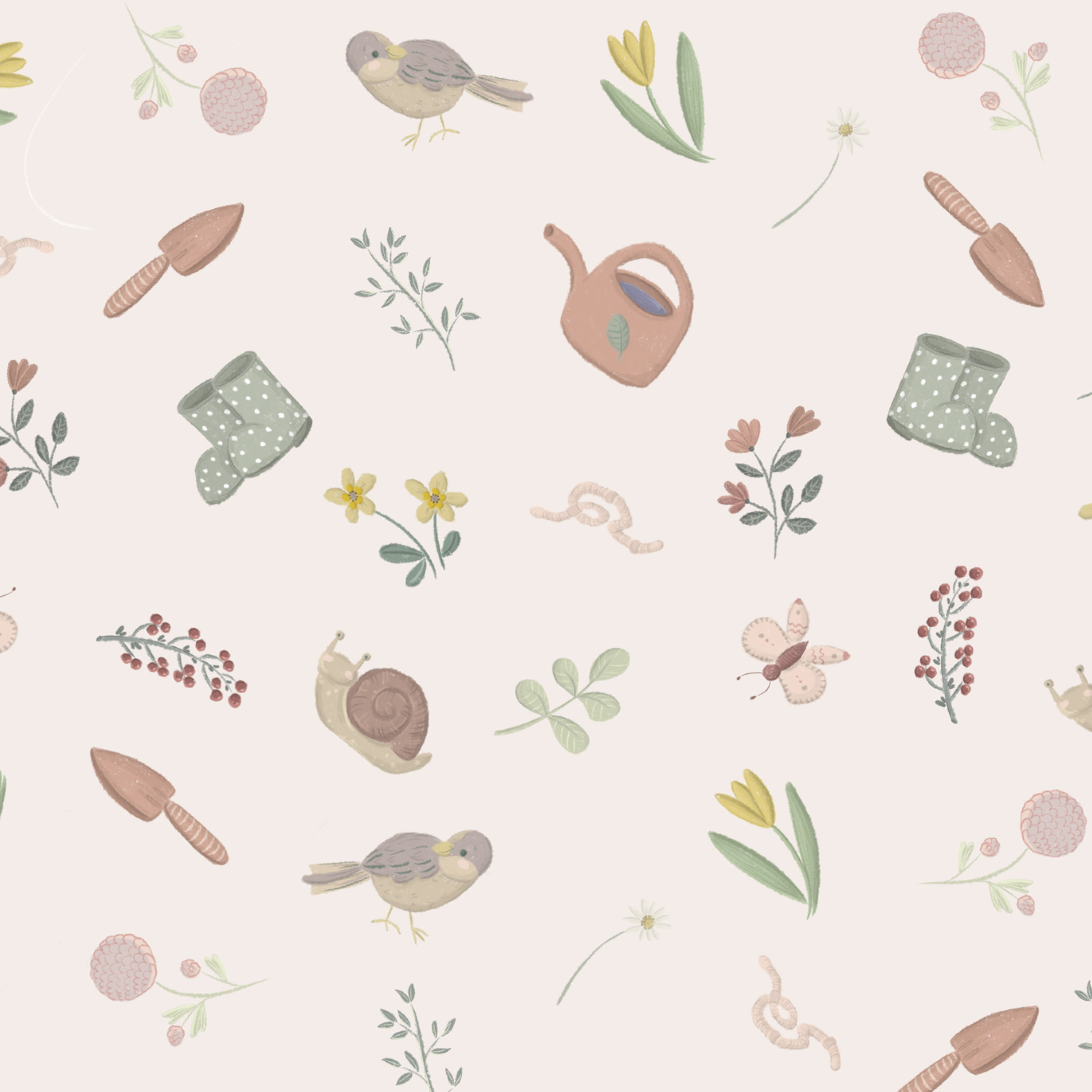 Bio Stoff  - Frühlingsgefühle rosa