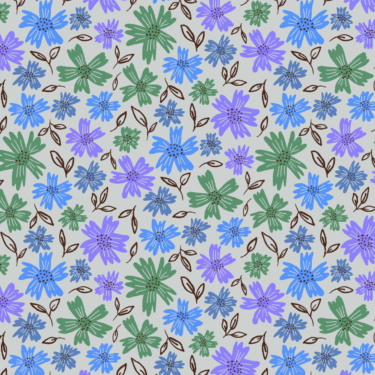 Organic fabric  - Savanna Garden