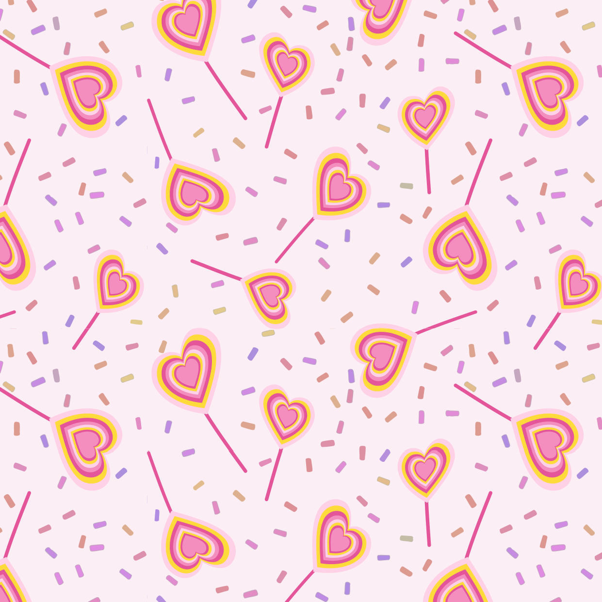 Organic fabric - Sweetheart Lolly pastel pink