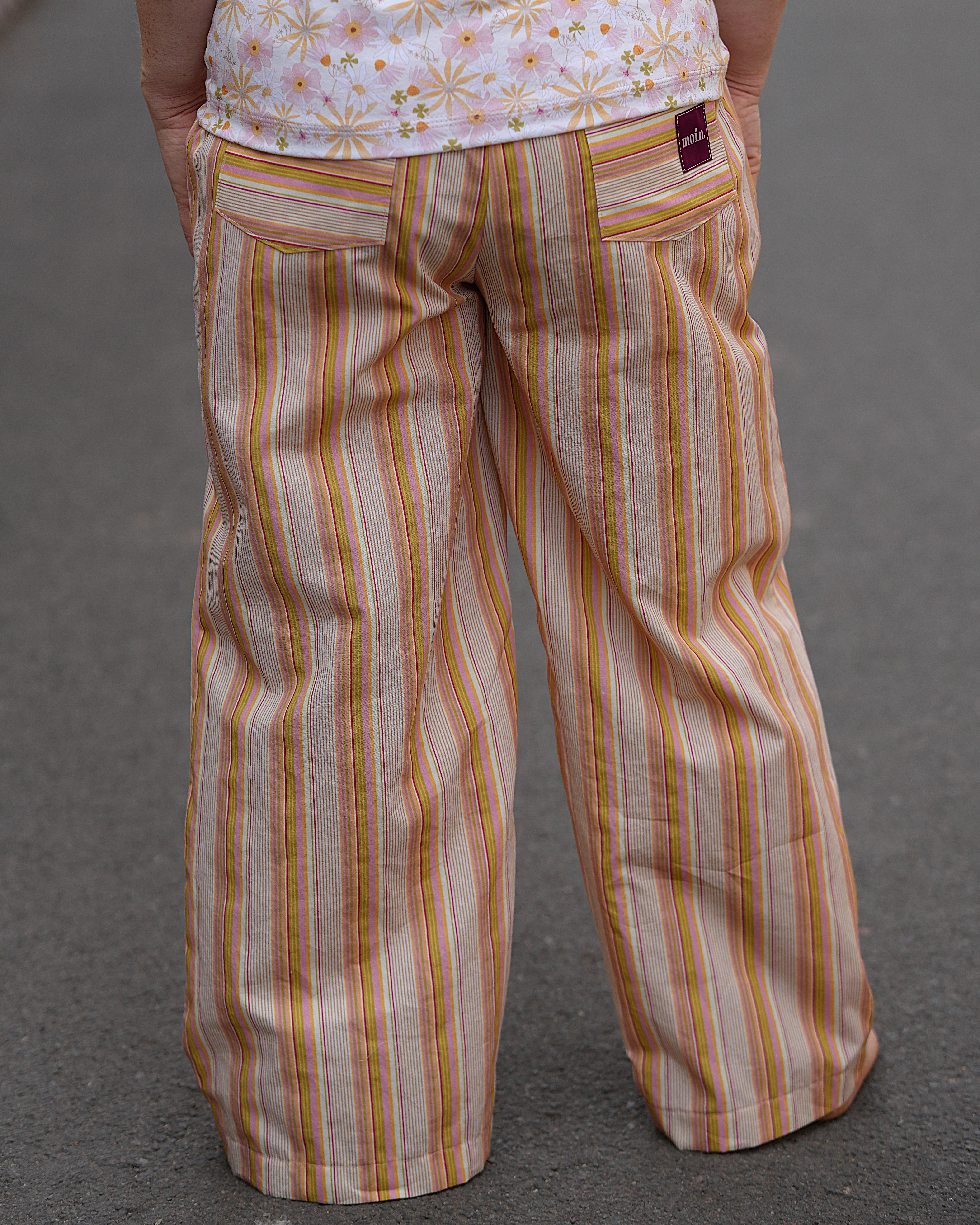 Organic fabric - Bunter Sommerstreifen