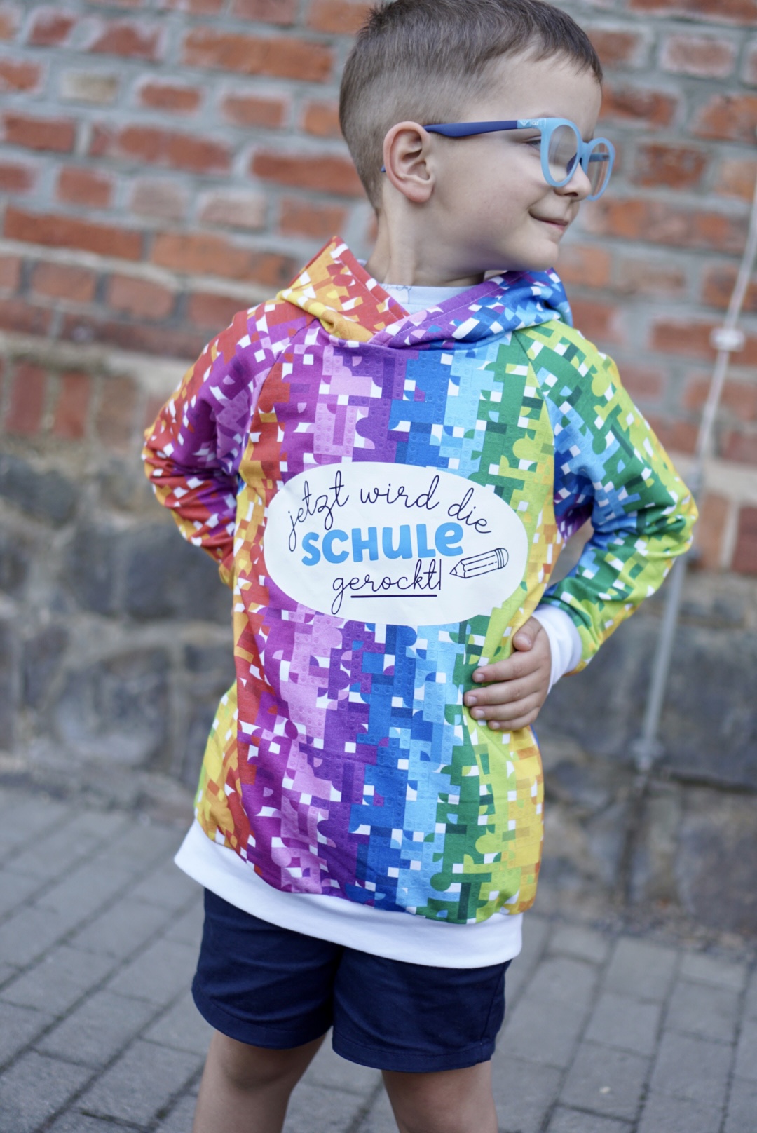 Bio Stoff  -  Blocks Bausteine blau
