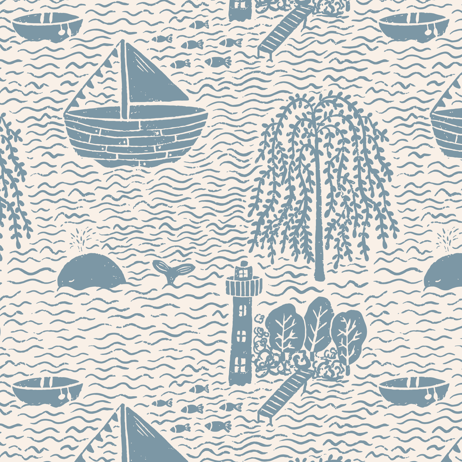 Organic fabric - Fjordträume