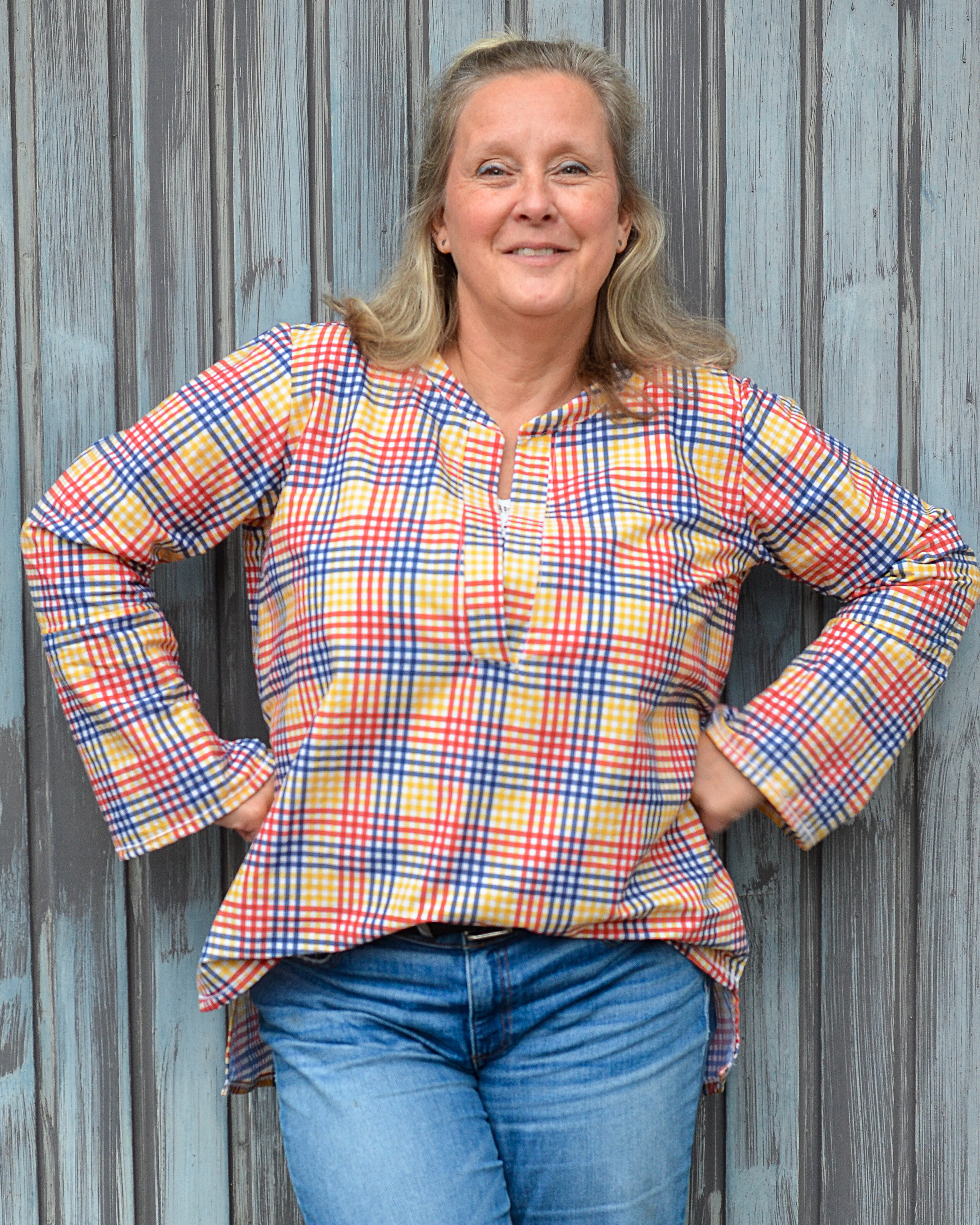 Bio Stoff  - Cozy Vichy Plaid blau - Alexandra Weise