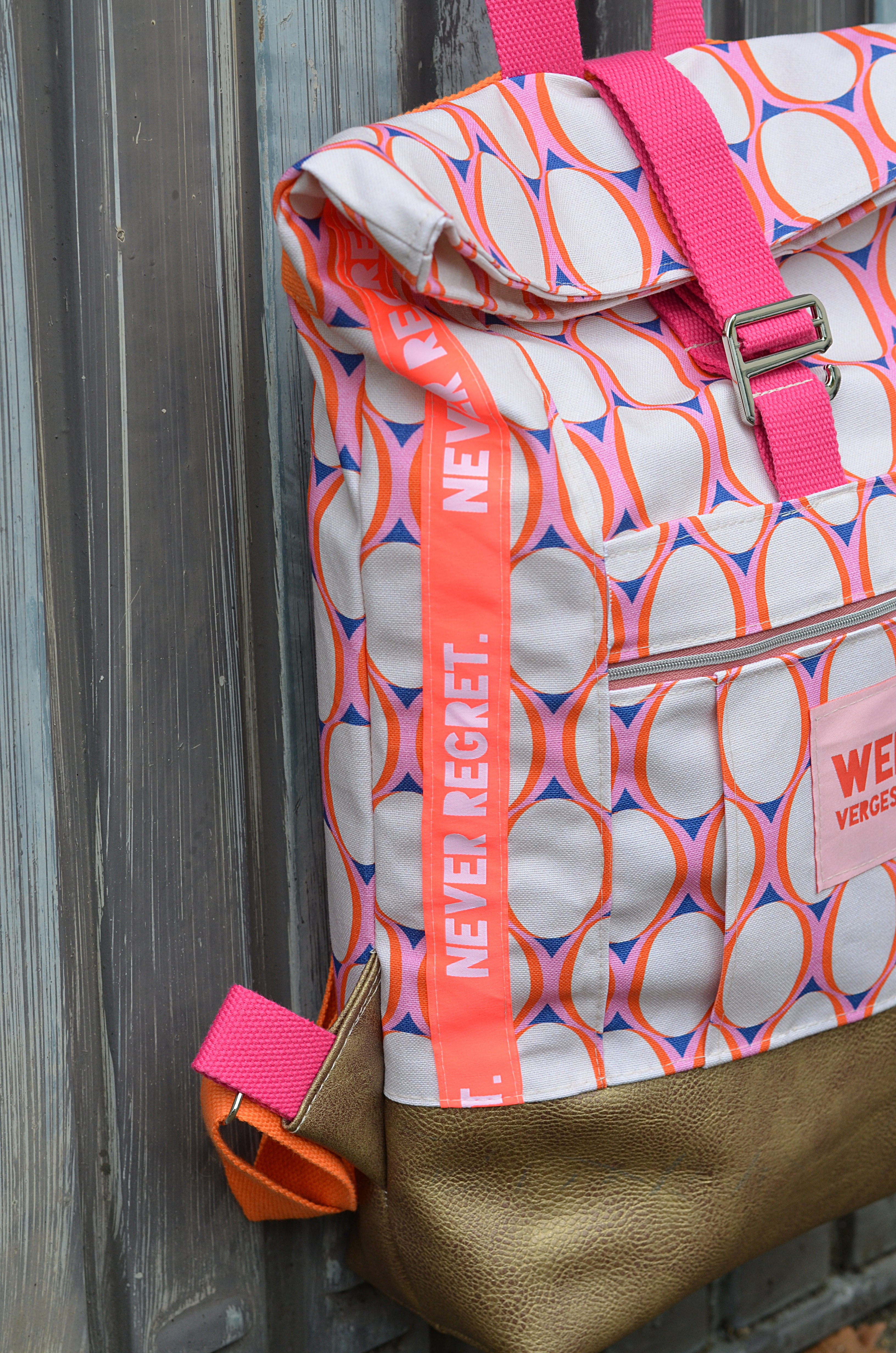 Organic Fabric - Retro Circles 