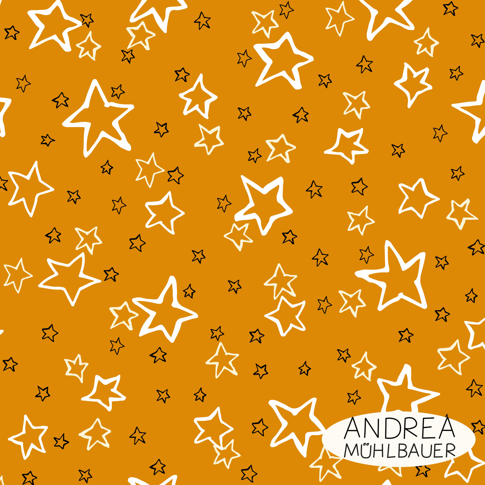 Bio Webware Stoff - Sternenhimmel Orange - AndreaMuehlbauer, Sterne, Orange, 100% Bio-Baumwolle Bio Webware Stoff - Sternenhimmel Orange - AndreaMuehlbauer, Sterne, Orange, 100% Bio-Baumwolle