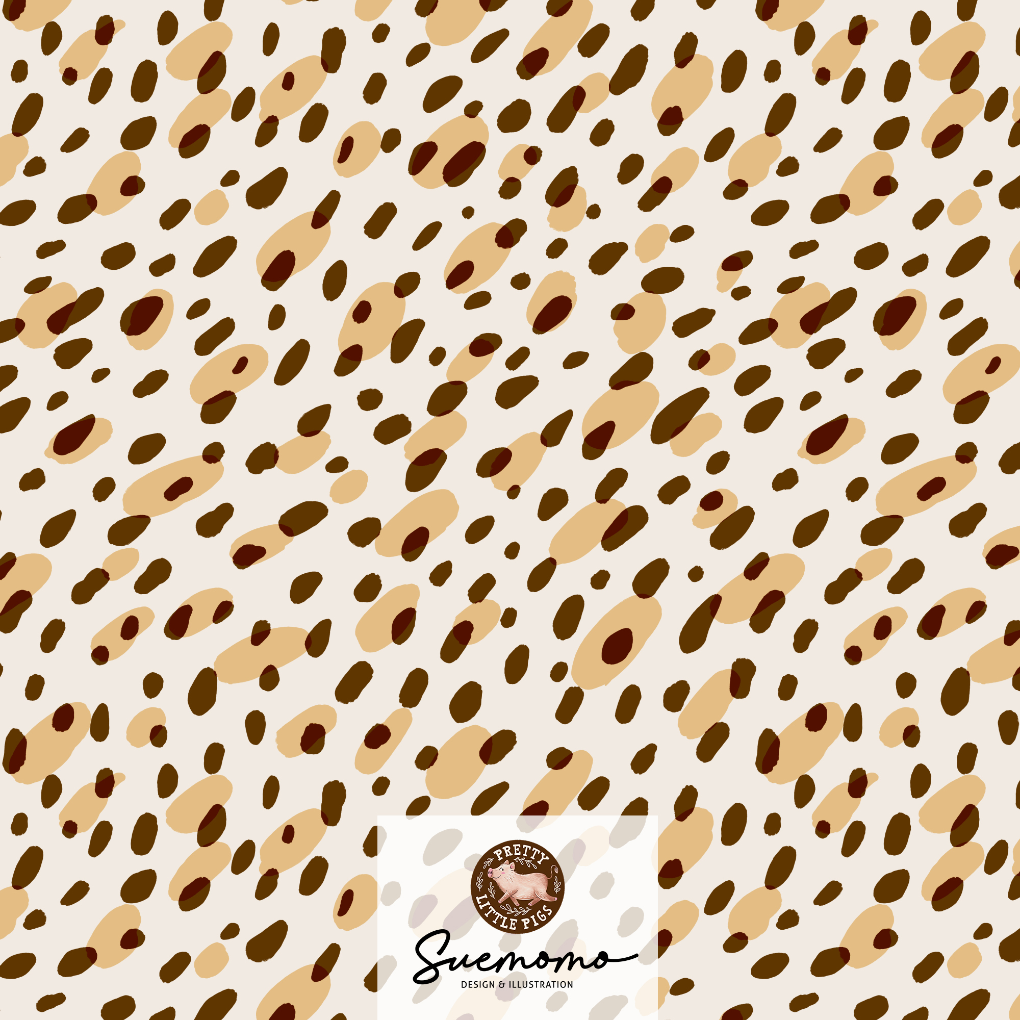 Cheetah Love Kombi caramelbraun, Webware
