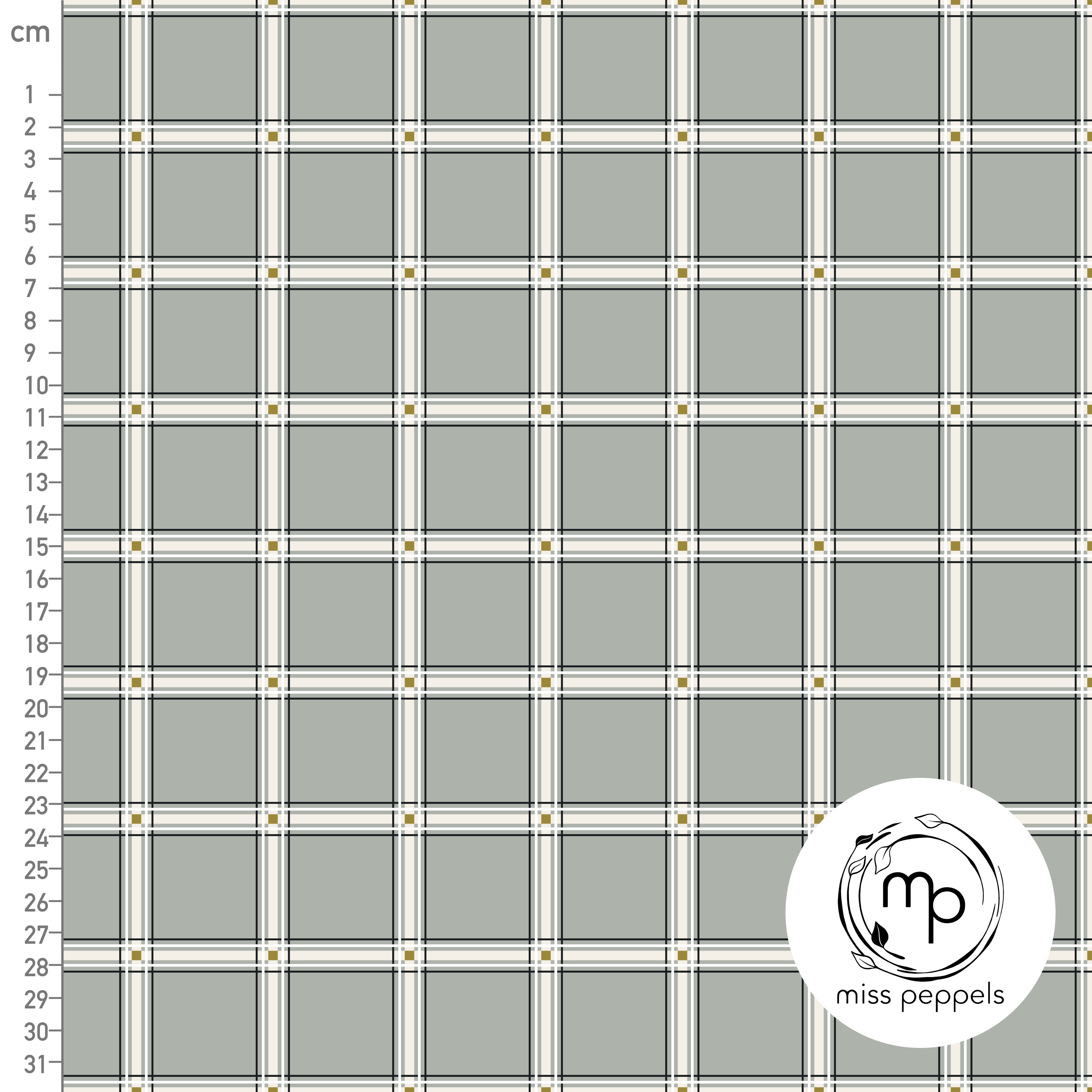 Organic Fabric - Fine Check Gray by misspeppels in gray