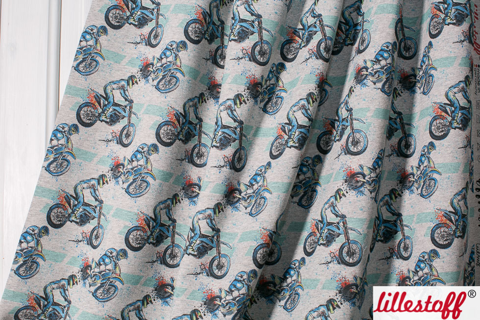 Bio Jersey Stoff - Offroad grau - LilleSelection, meliert, Breite 150 cm Bio Jersey Stoff - Offroad grau - LilleSelection, meliert, Breite 150 cm