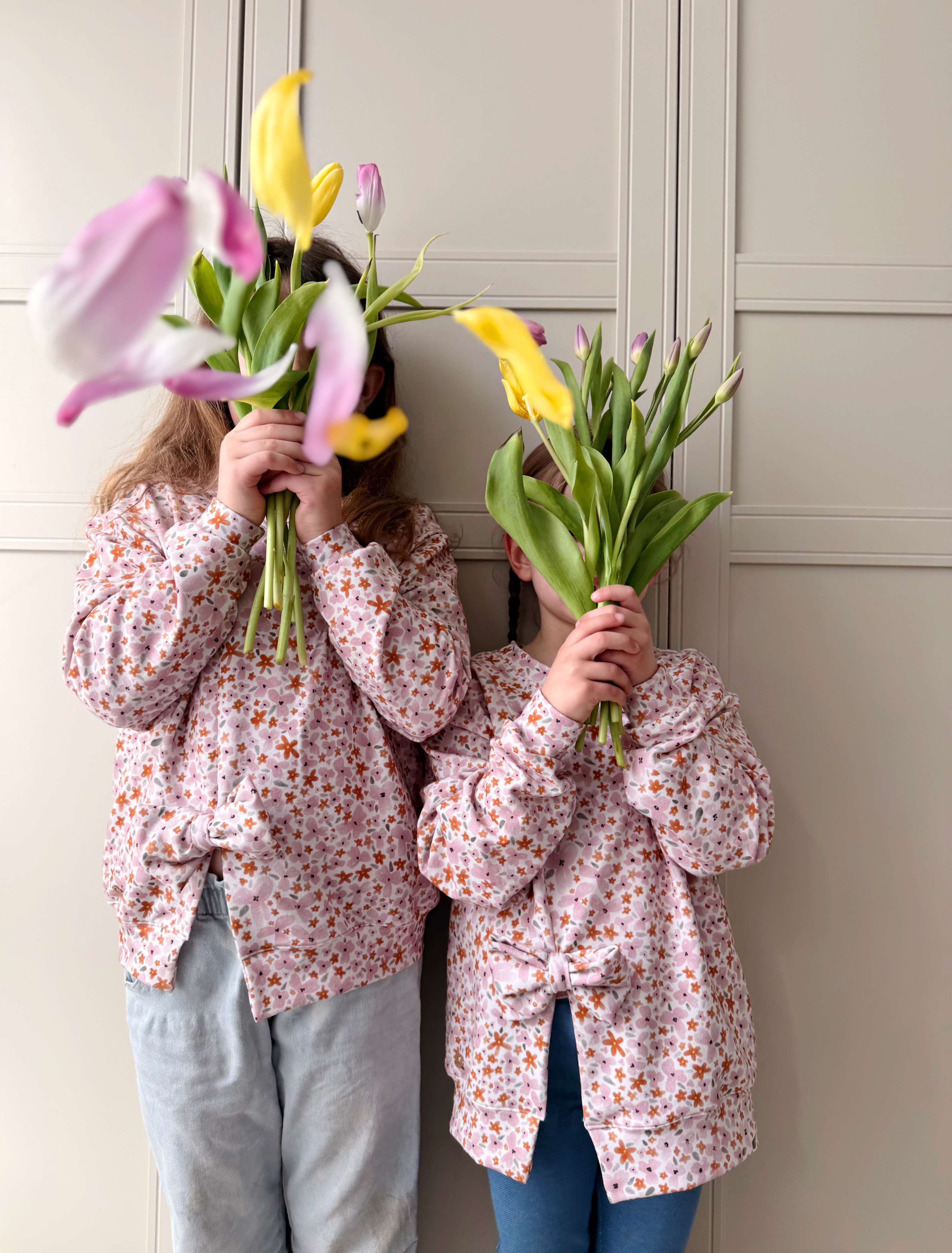 Organic fabric - Aquarell Millefleur light blue