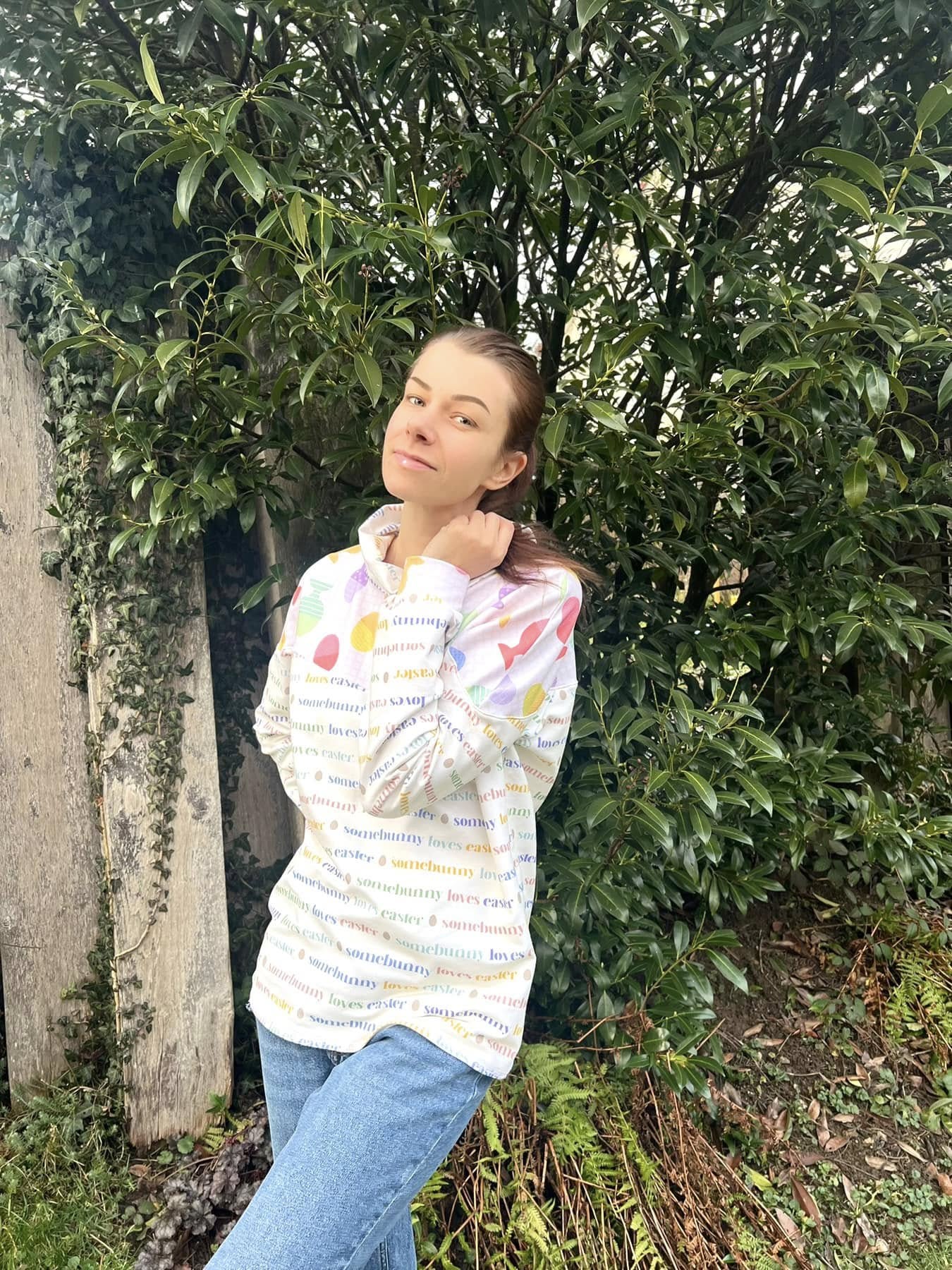 Bio Canvas Stoff  -  Ostereier  - PetraCoumans, Ostern, bunt, 100% Bio-Baumwolle