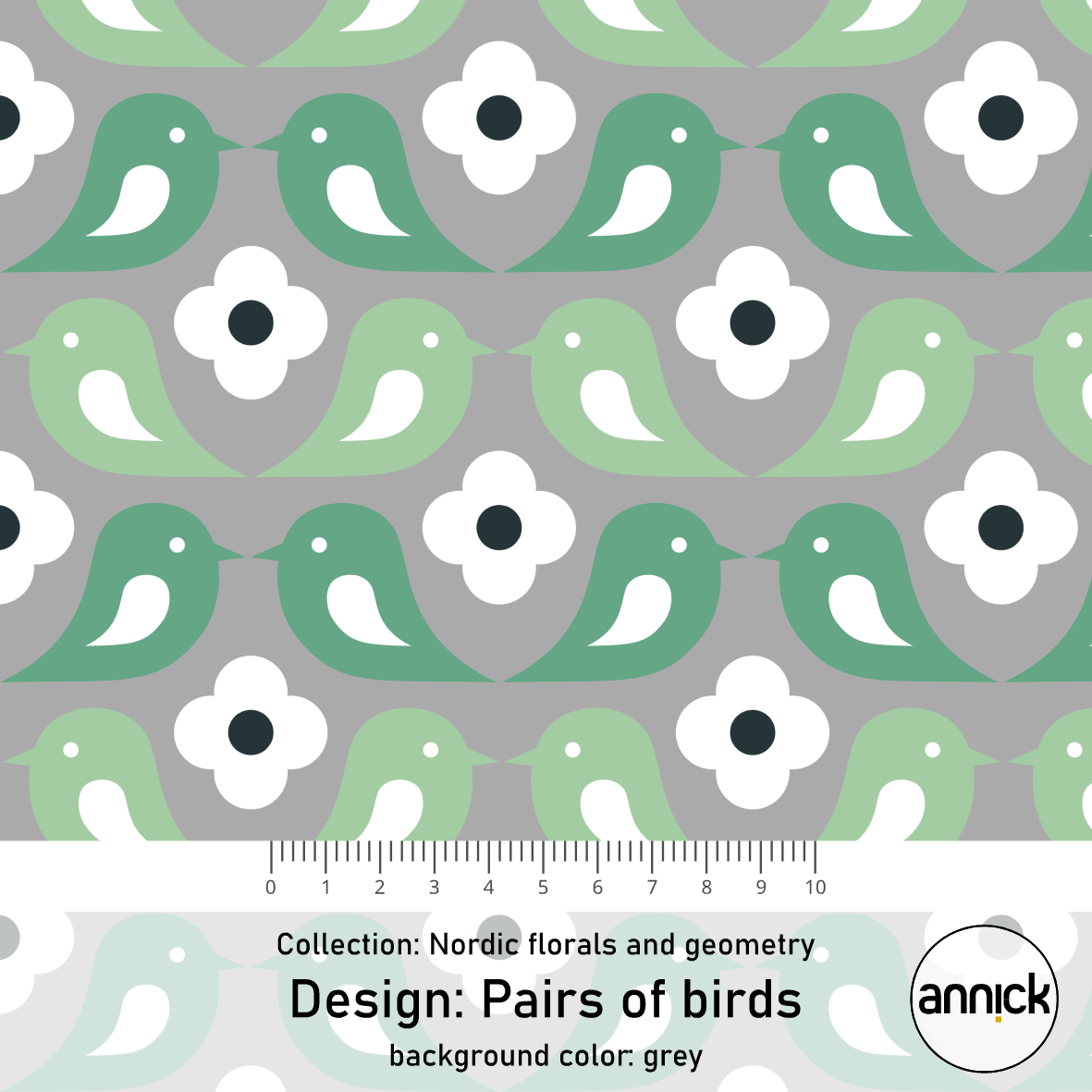 Pairs of Birds grey