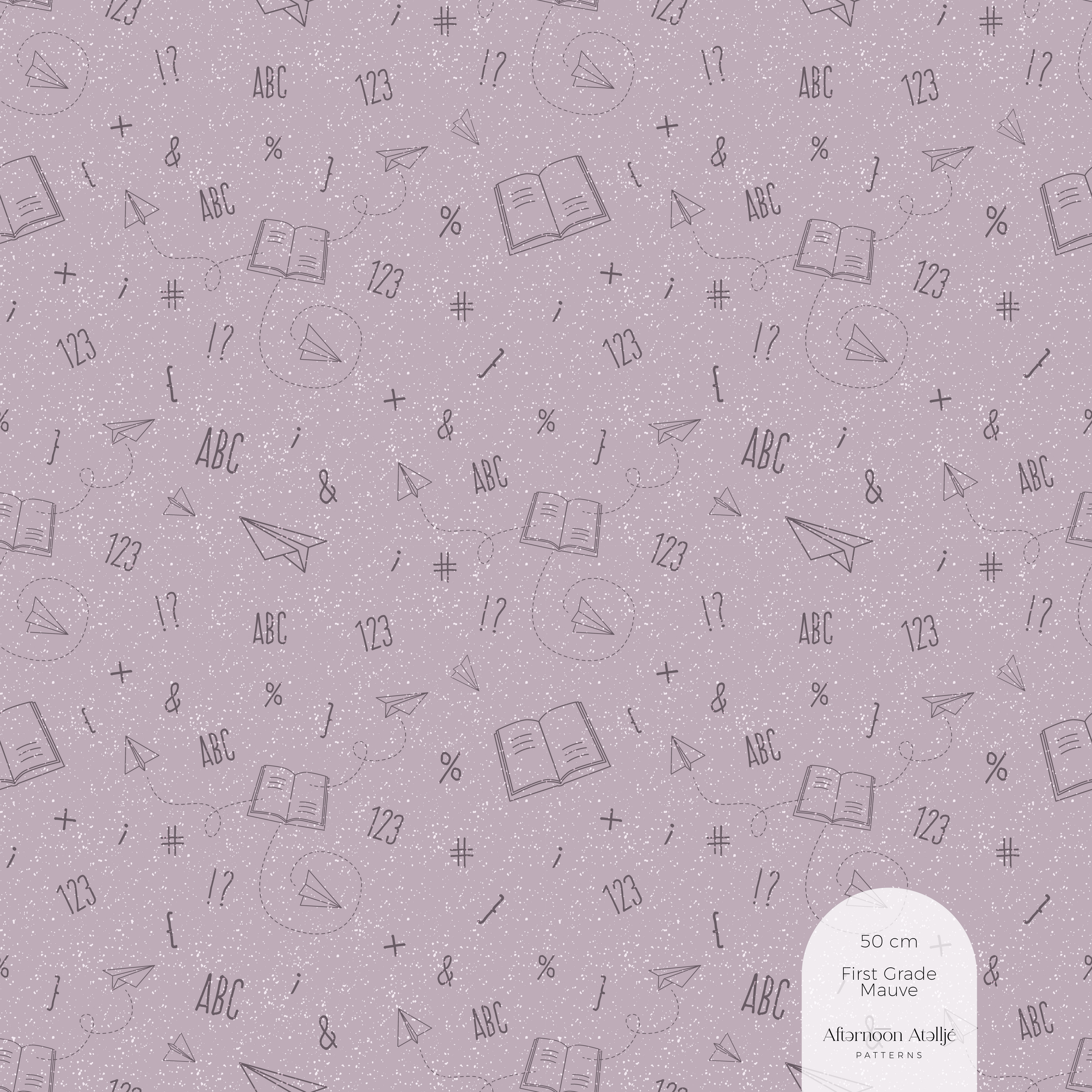 Bio Stoff - First Grade Mauve von Afternoon Atellje in lila