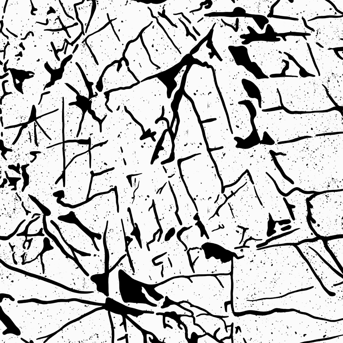 Organic Fabric  - Harmony Cracks black