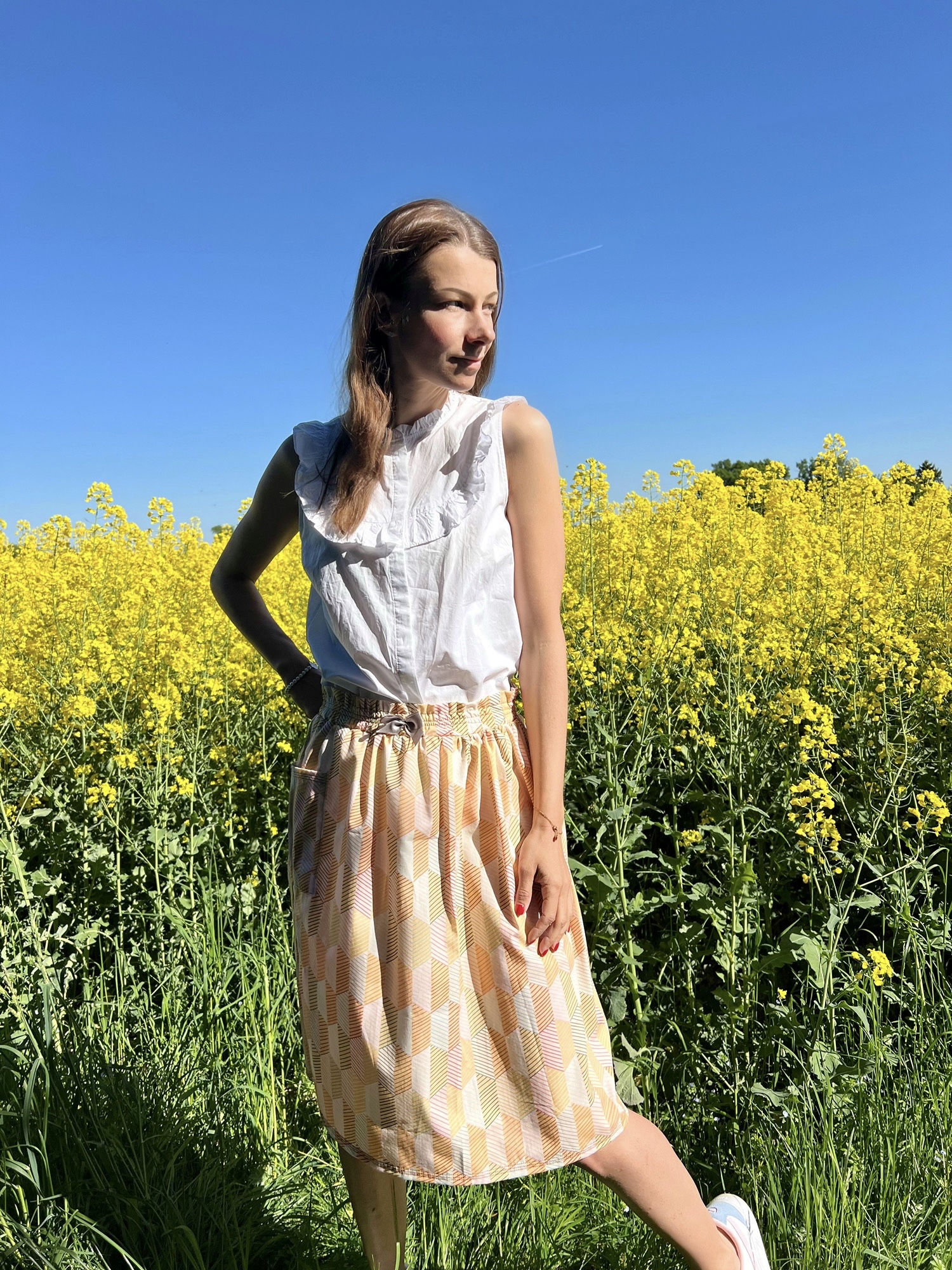 Bio Summersweat Stoff - Floral Heritage Herringbone Vintage - Annick, beige, Streifen, Breite 150 cm Bio Summersweat Stoff - Floral Heritage Herringbone Vintage - Annick, beige, Streifen, Breite 150 cm