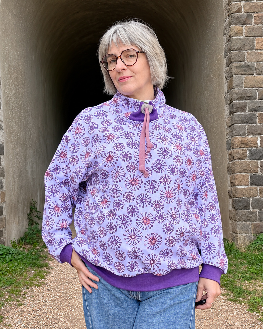 Organic fabric - Winterzauberblüten - Andrea Mühlbauer