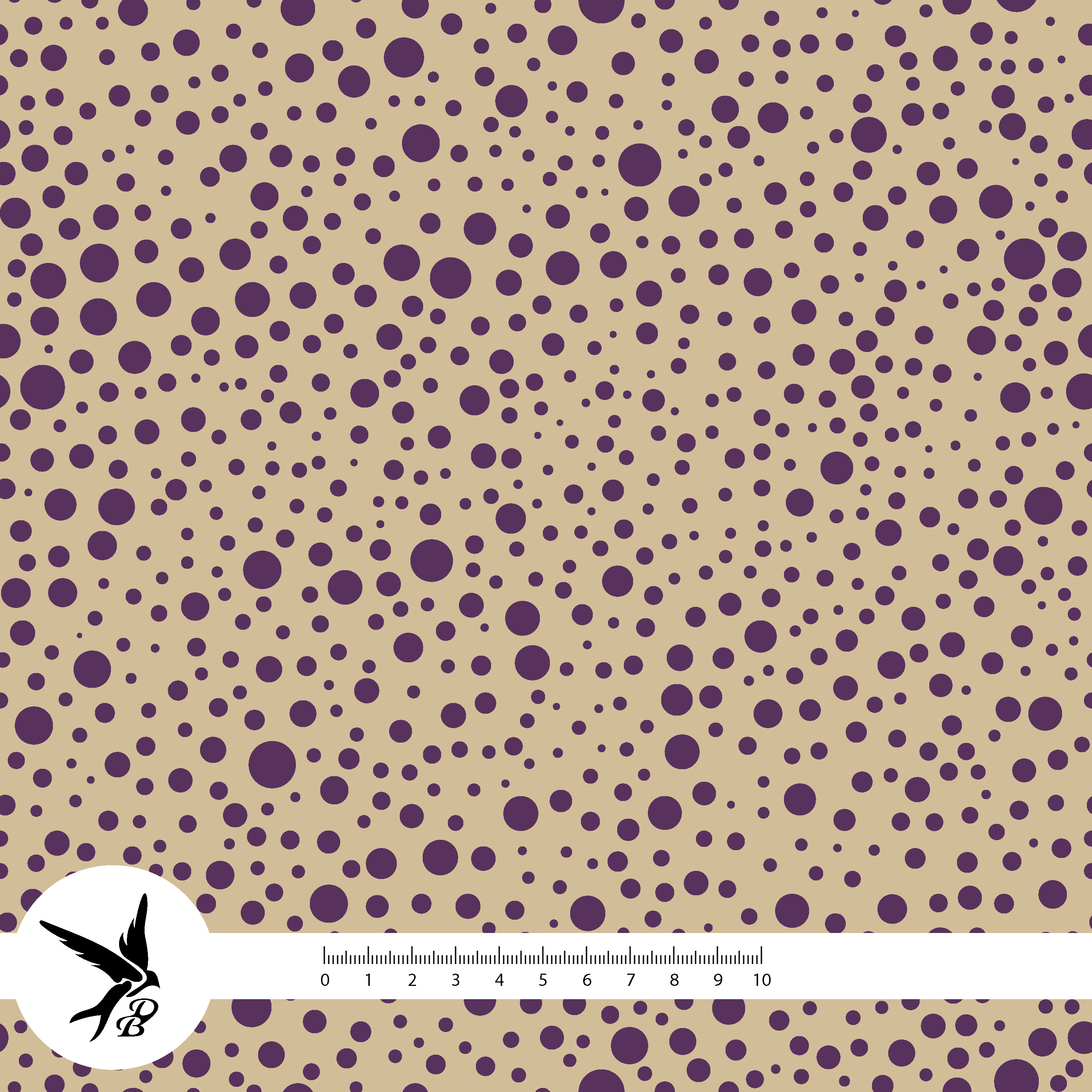 Organic Fabric - Dragonfly Dots Violet Preview by Daniela Bonn in purple