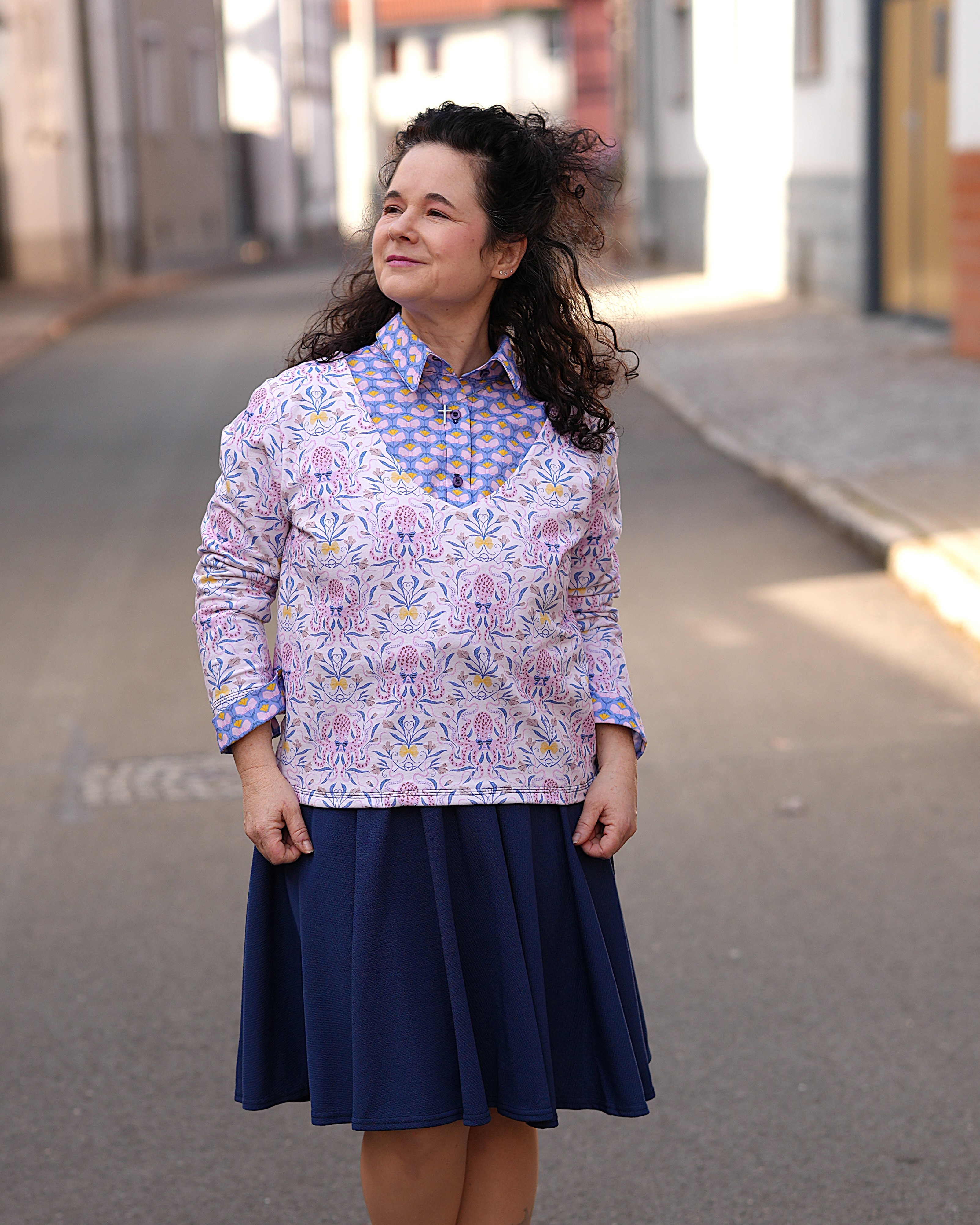 Bio Stoff  - Preppy Spring Octopus soft pink