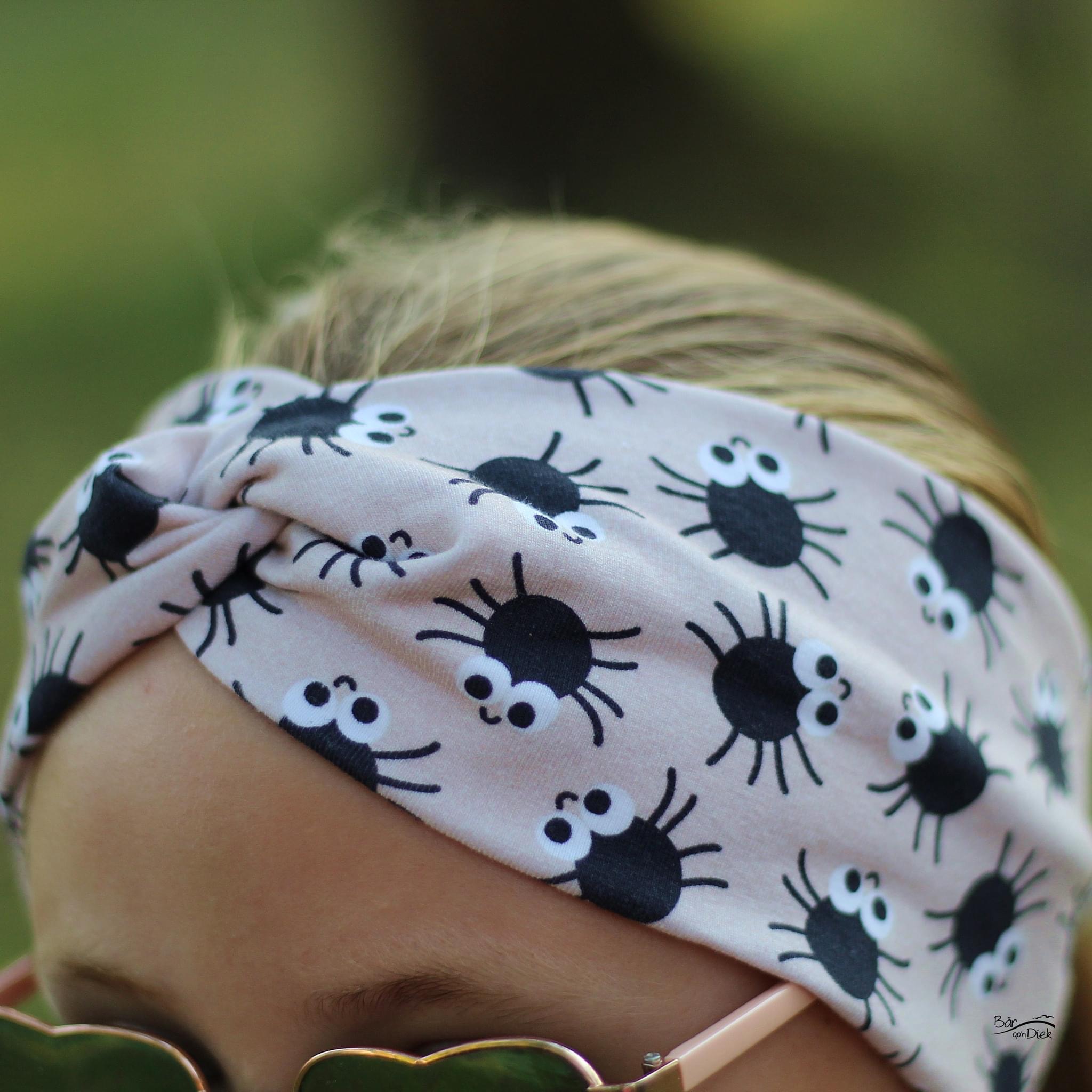 Bio Webware Stoff  -  Spinnen Gelborange  - KathrinWoo, Halloween, gelb, 100% Bio-Baumwolle