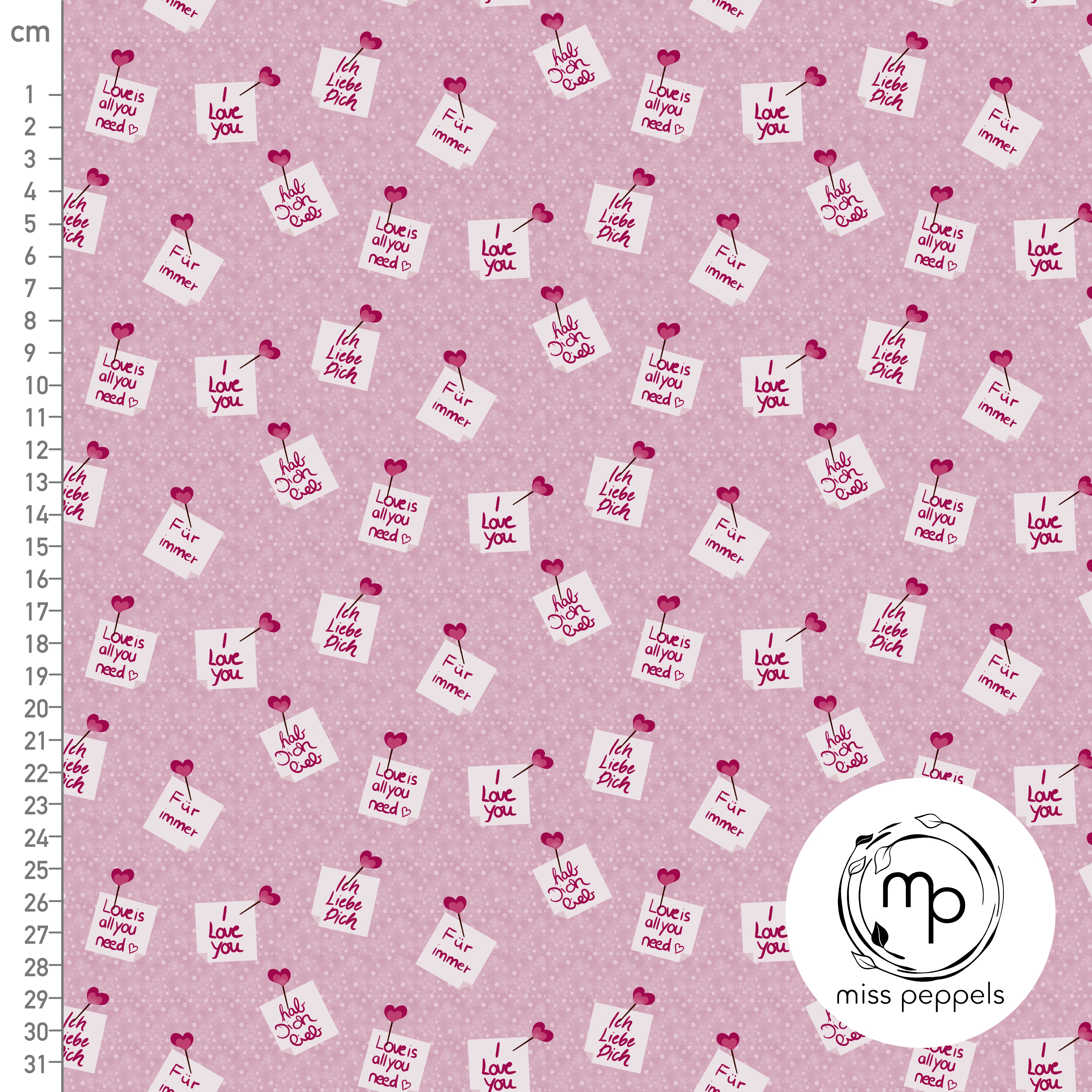 Bio Webware Stoff - Botschaften rosa - misspeppels, rosa, Gegenstände, 100% Bio-Baumwolle Bio Webware Stoff - Botschaften rosa - misspeppels, rosa, Gegenstände, 100% Bio-Baumwolle