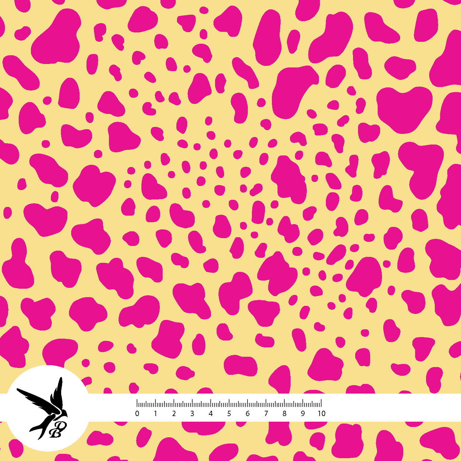 Bio Stoff - Wild Pattern Animalprint Gelb von Daniela Bonn in gelb