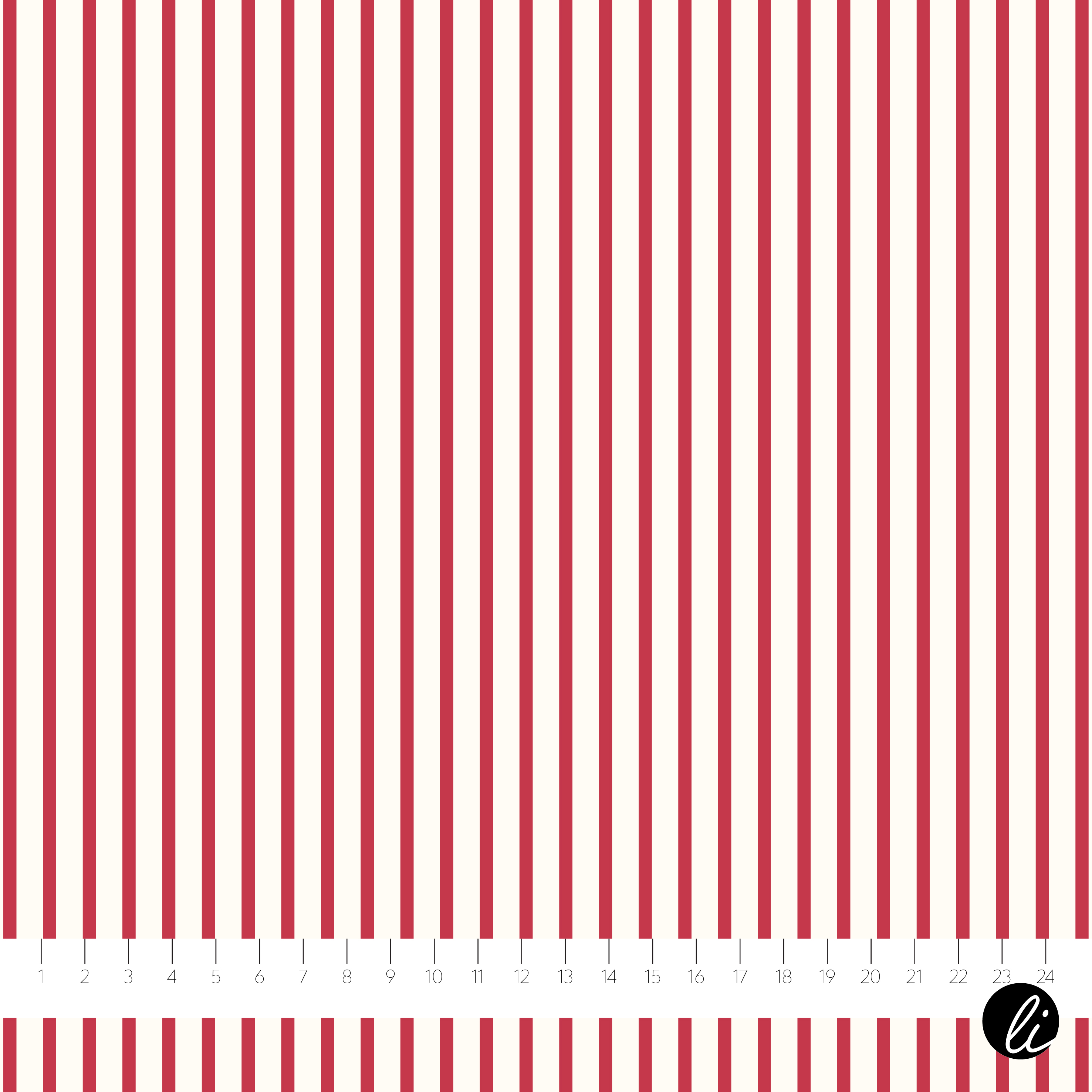 Bio Stoff  - Colorful Christmas Streifen Rot - AndreaLiesert, rot, Streifen