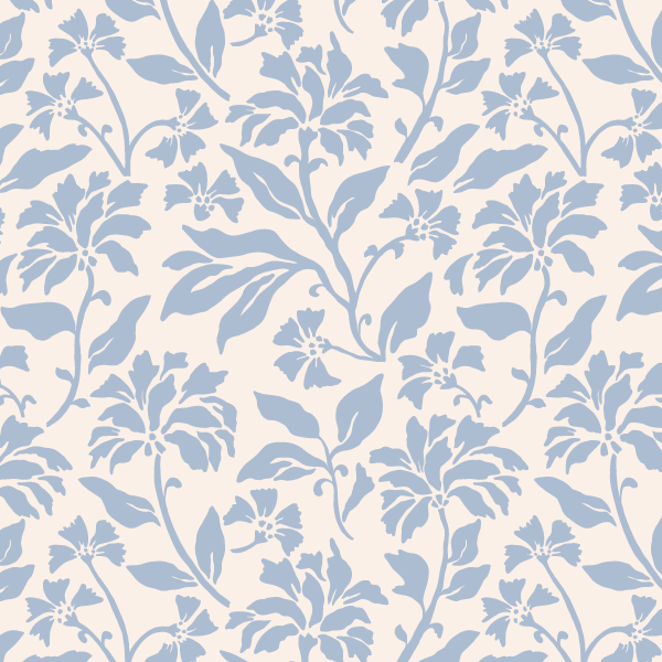 Organic fabric - Strandblume light blue