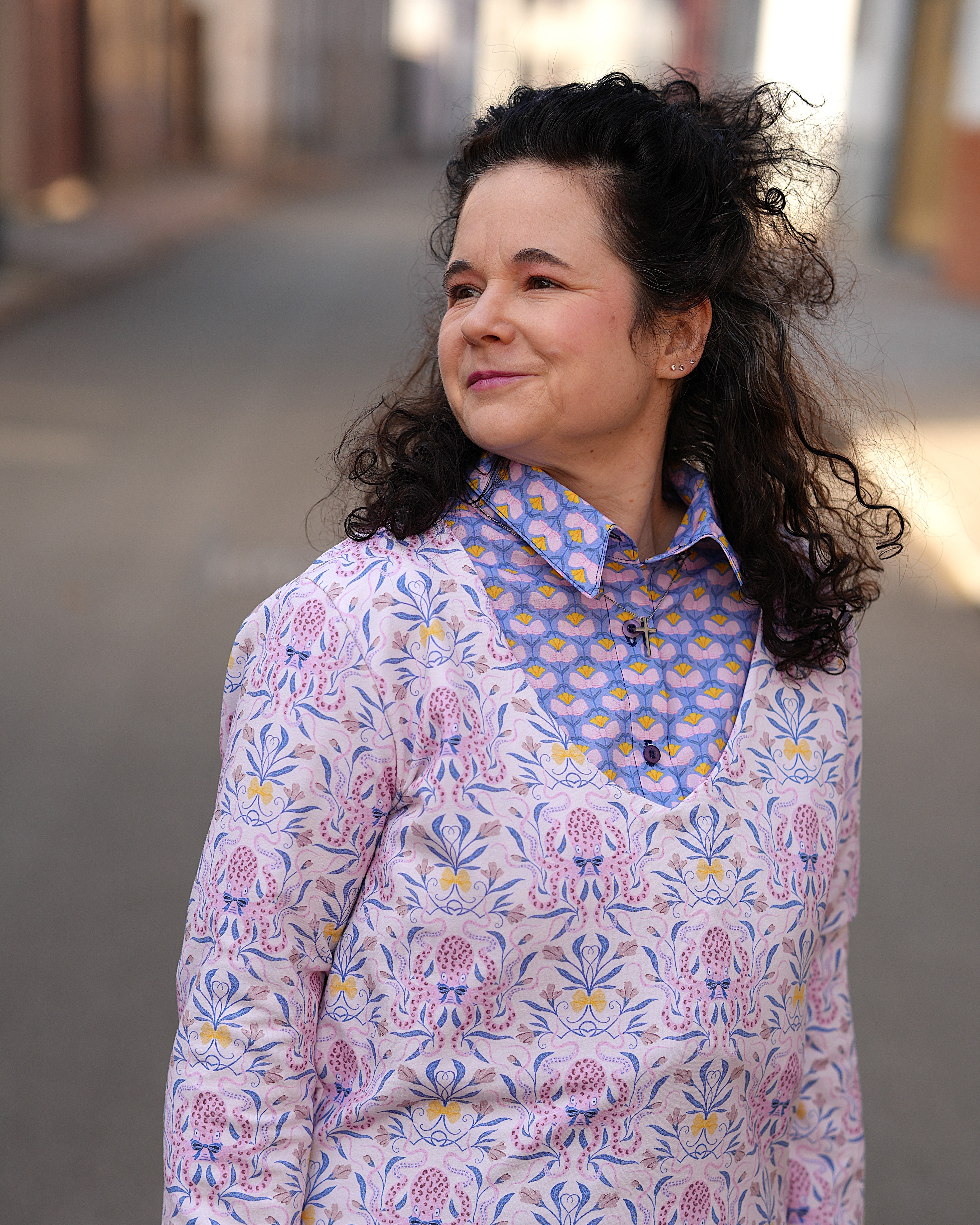 Bio Stoff  - Preppy Spring Octopus soft pink