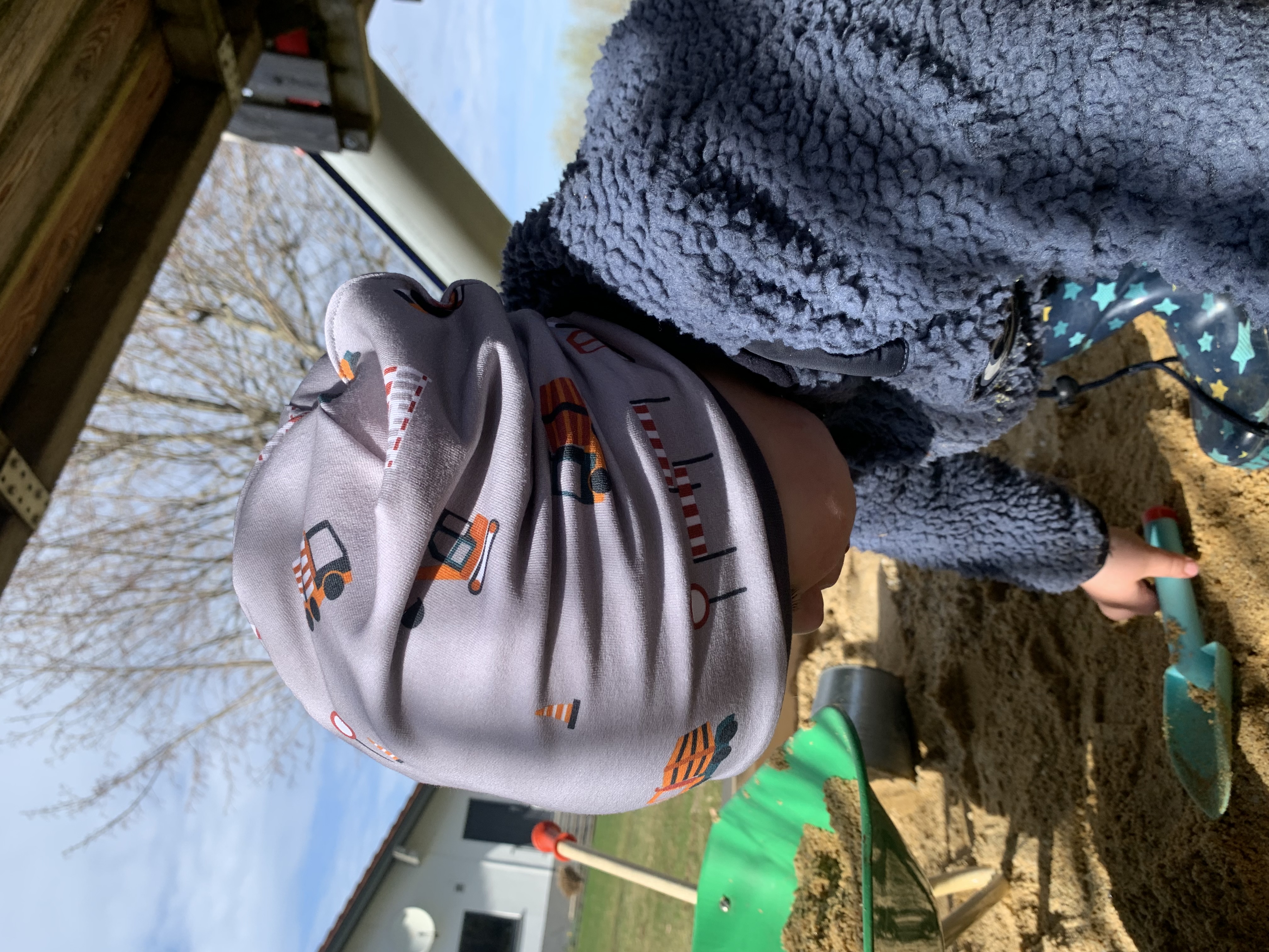 Bio Stoff  -  Baustelle beige