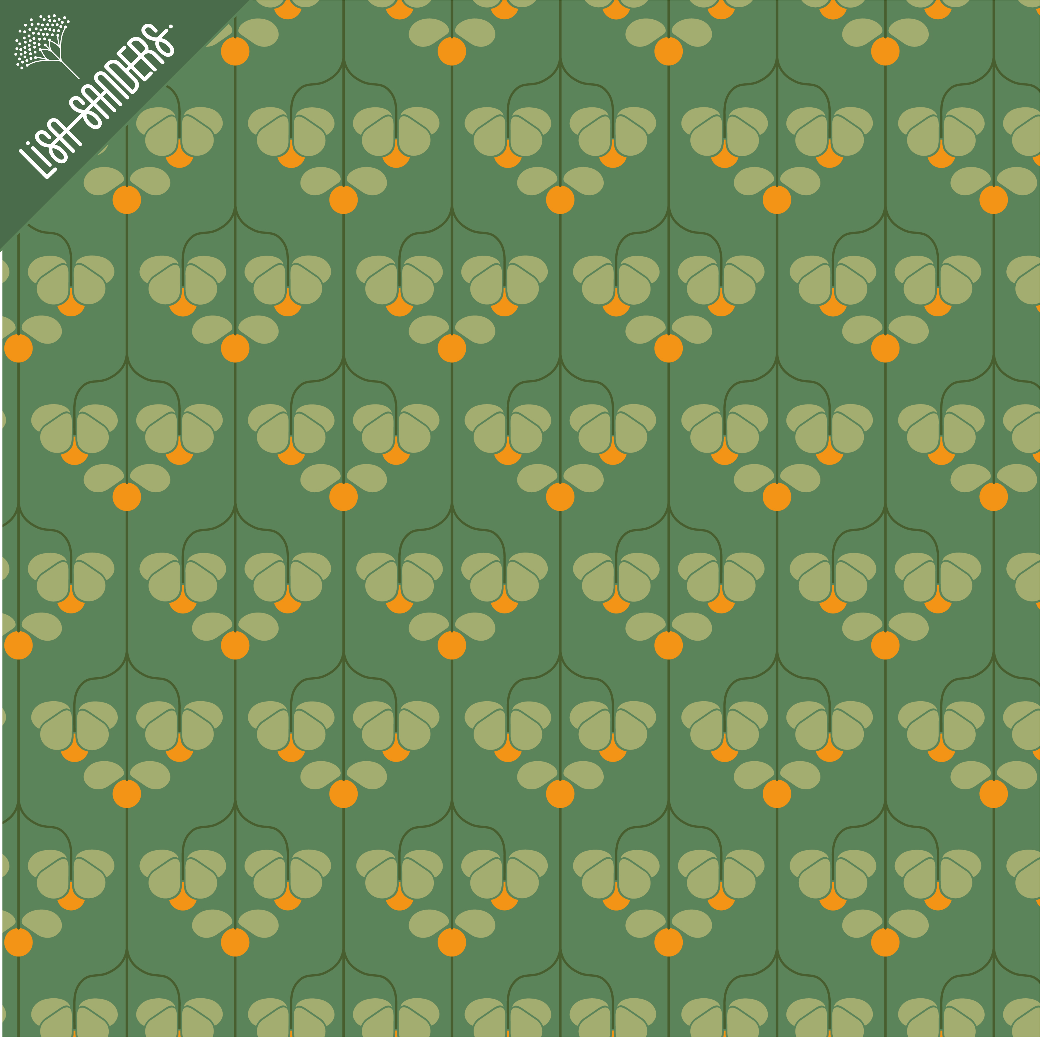 Bio Webware Stoff - Pfaffenhütchen Grün - LisaSanders, Floral & Blumen, grün, 100% Bio-Baumwolle Bio Webware Stoff - Pfaffenhütchen Grün - LisaSanders, Floral & Blumen, grün, 100% Bio-Baumwolle