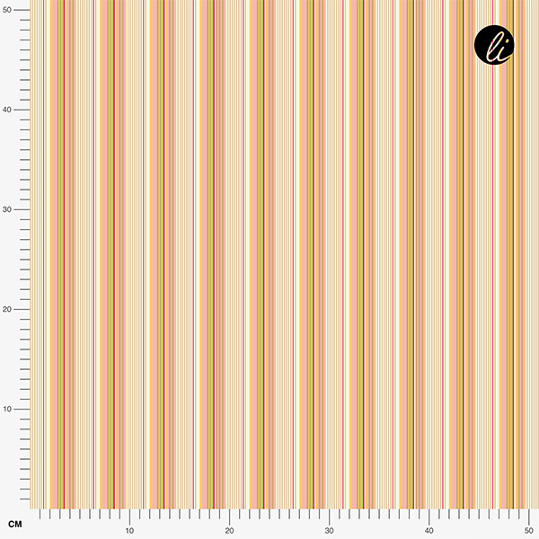 Organic fabric - Bunter Sommerstreifen