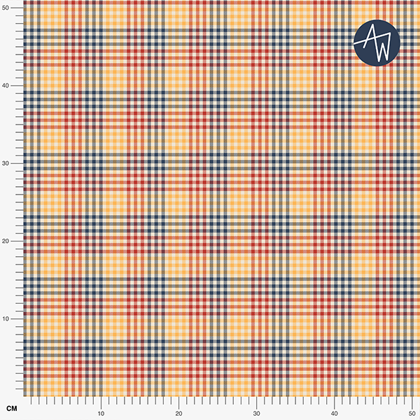 Bio Stoff  - Cozy Vichy Plaid blau - Alexandra Weise
