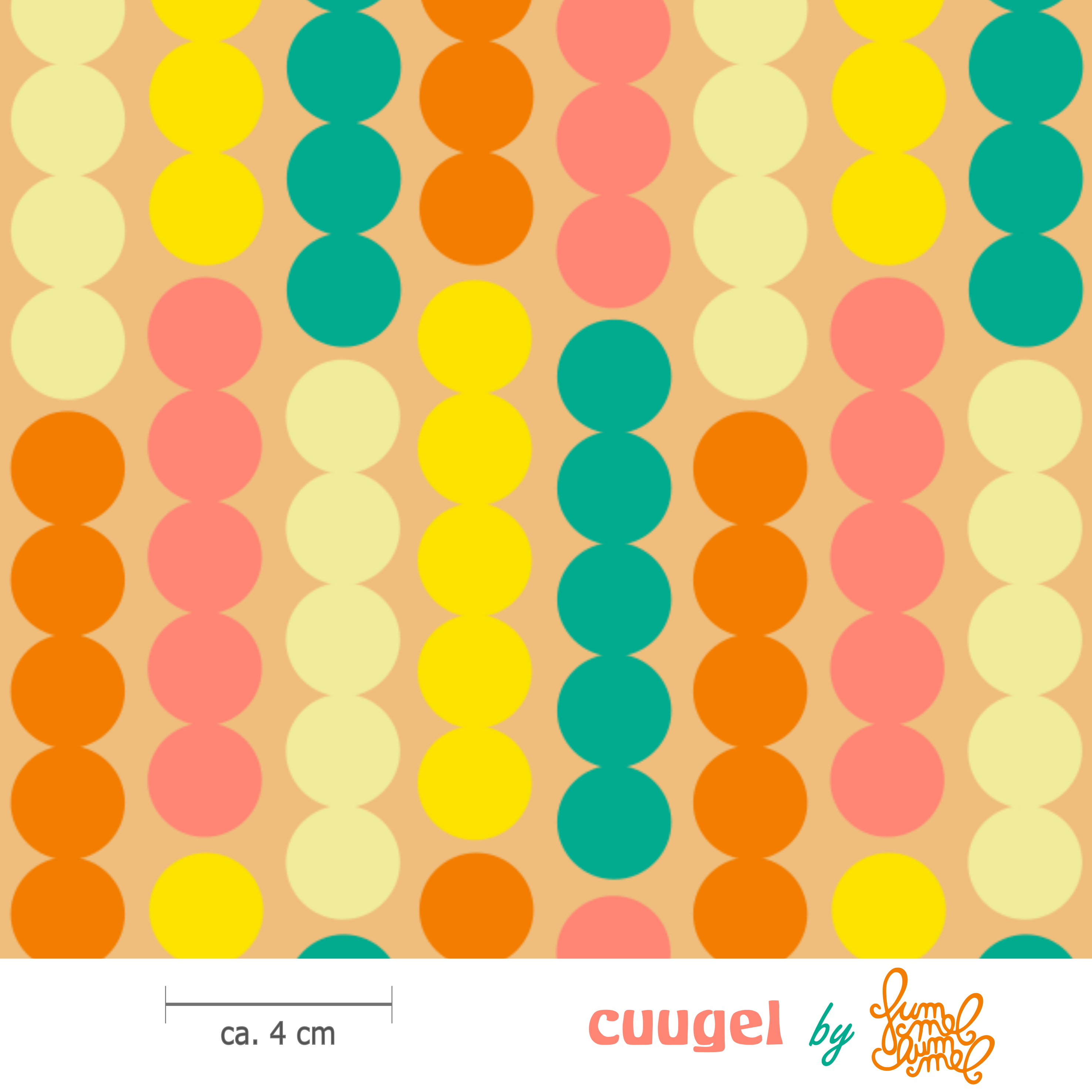 Bio Stoff - Cuugel Gelb von Fummelhummel in gelb