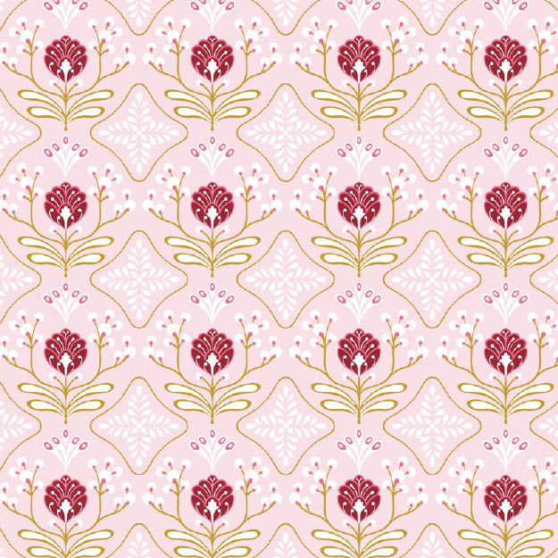 Bio Stoff  - Blumenstrauß rosa - misspeppels