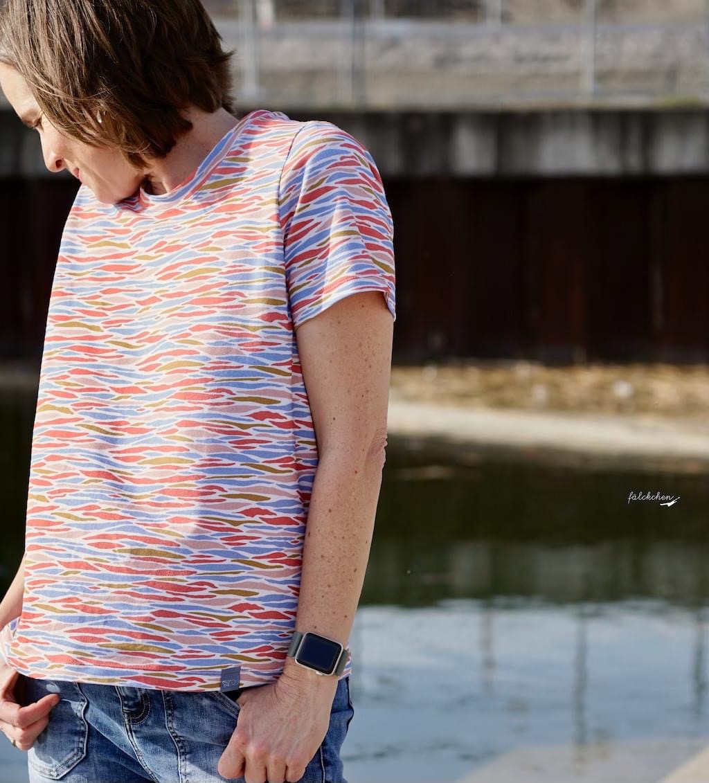 Bio Webware Stoff  -  Zebrastreifen  - Deinki, Tierfellmuster, bunt, 100% Bio-Baumwolle