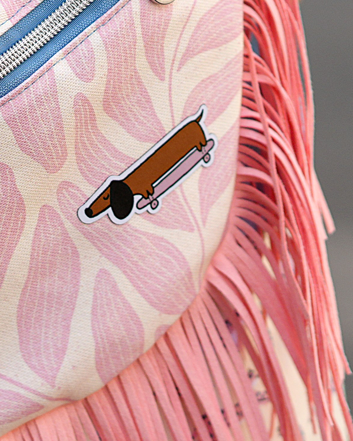 Organic fabric - Safari Luxe Blätter pink