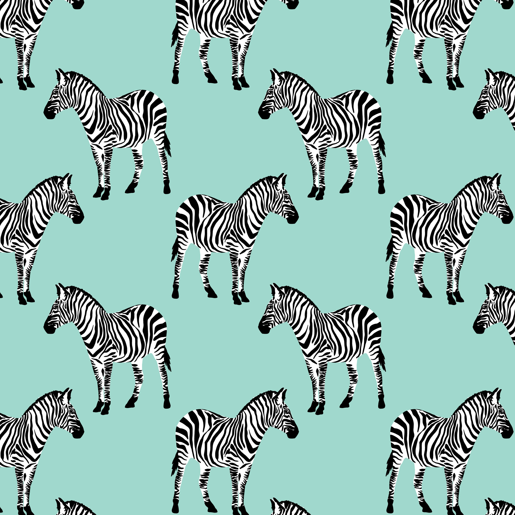 Organic fabric  -  Streifentier sea