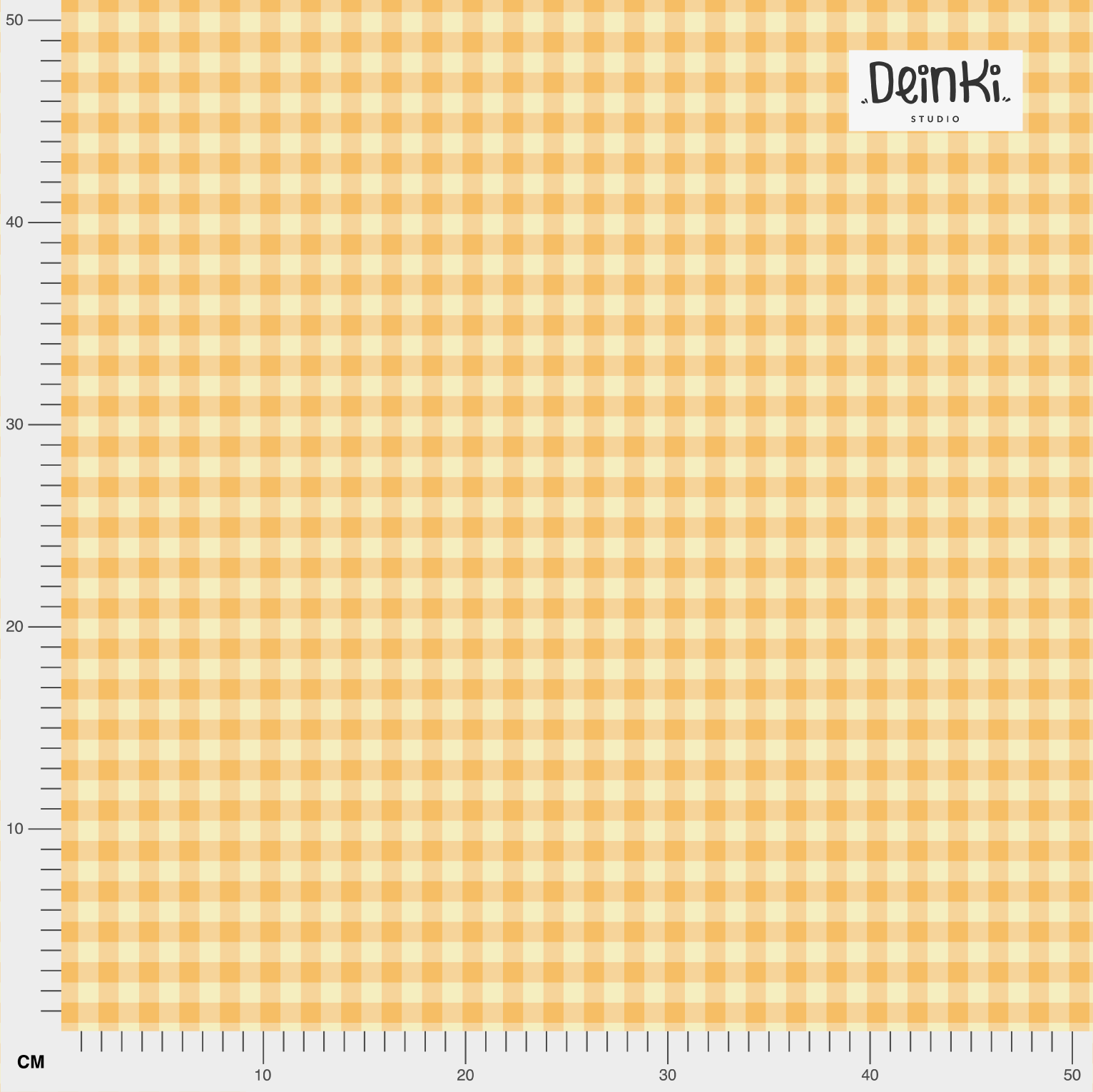 Organic fabric - Kleinkaros yellow