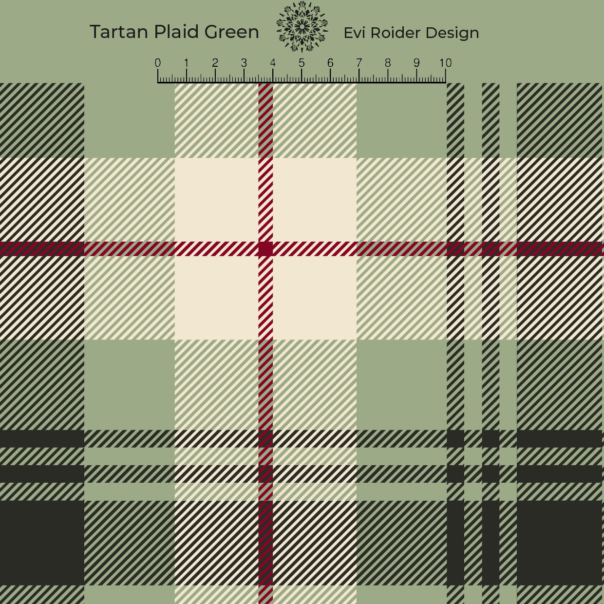 Bio Webware Stoff - Tartan Plaid Green - EviRoider, kariert, grün, 100% Bio-Baumwolle | Webware (Popeline)