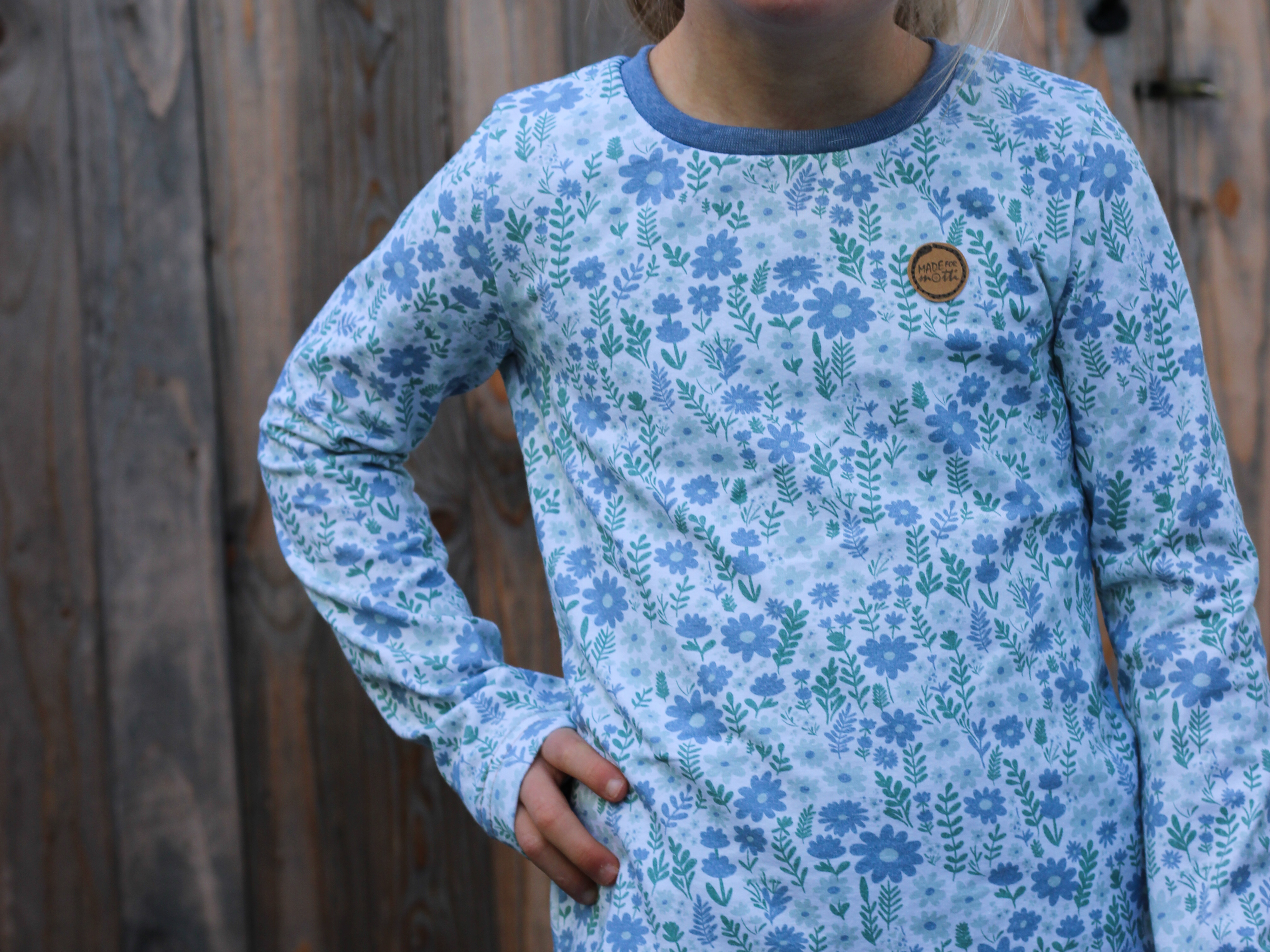 Organic Fabric  - Grüsse aus der Blumenwiese rose