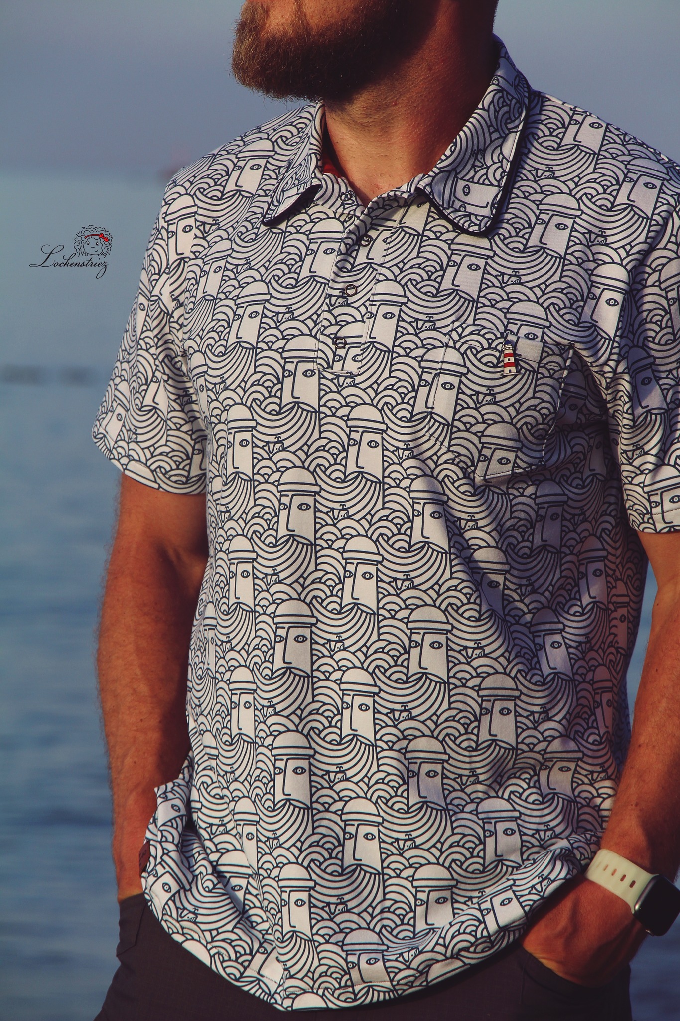 Organic fabric  -  Lighthouse keeper, mini