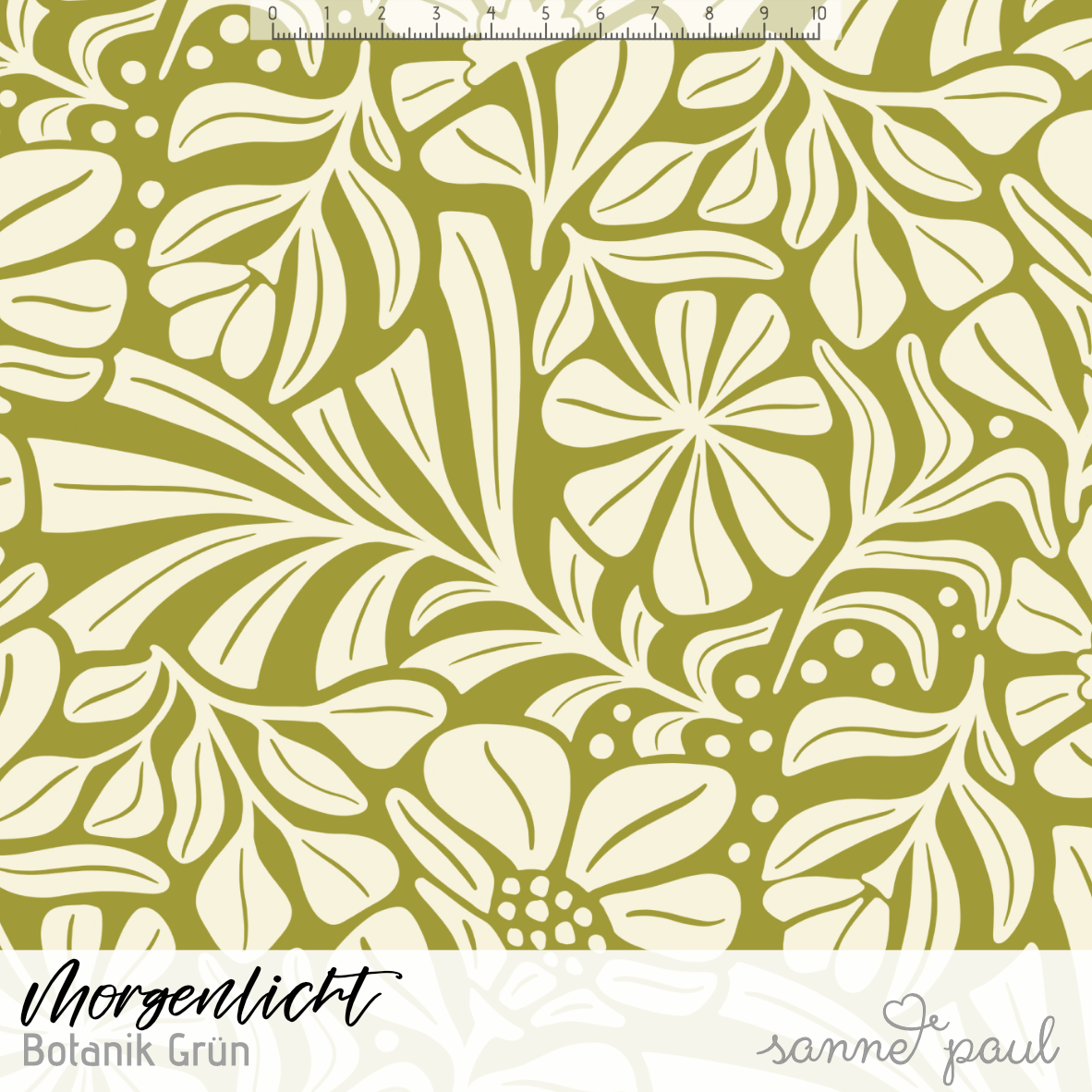 Bio Stoff - Morgenlicht Botanik grün