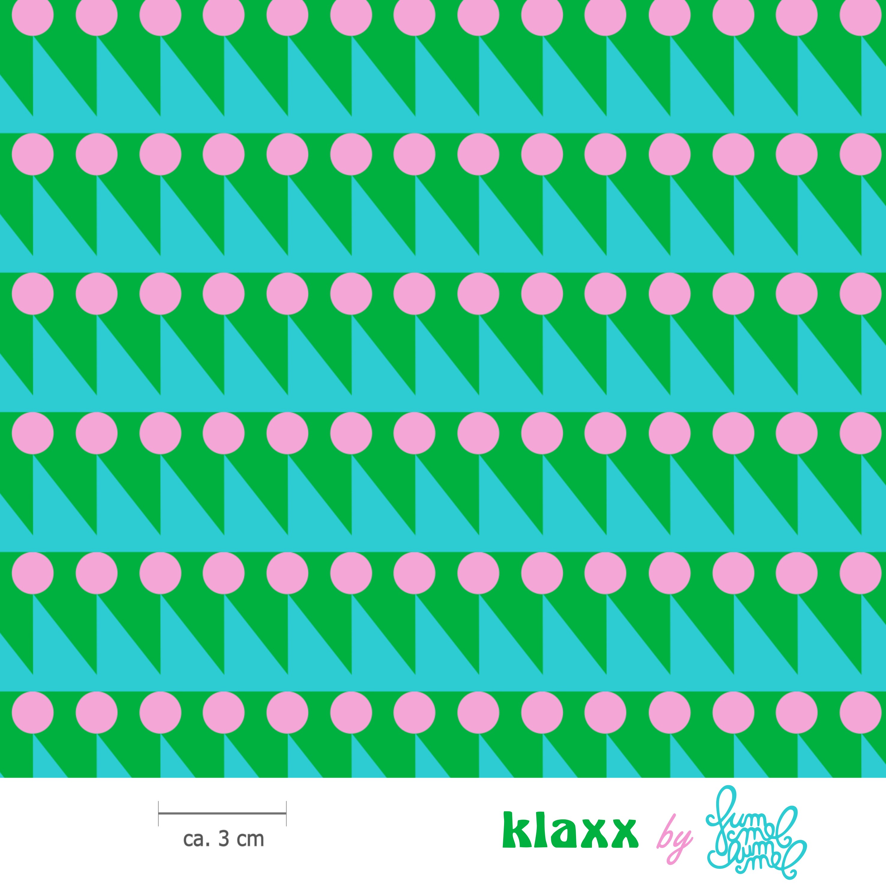 Organic Fabric - Klaxx Mint by Fummelhummel in mint