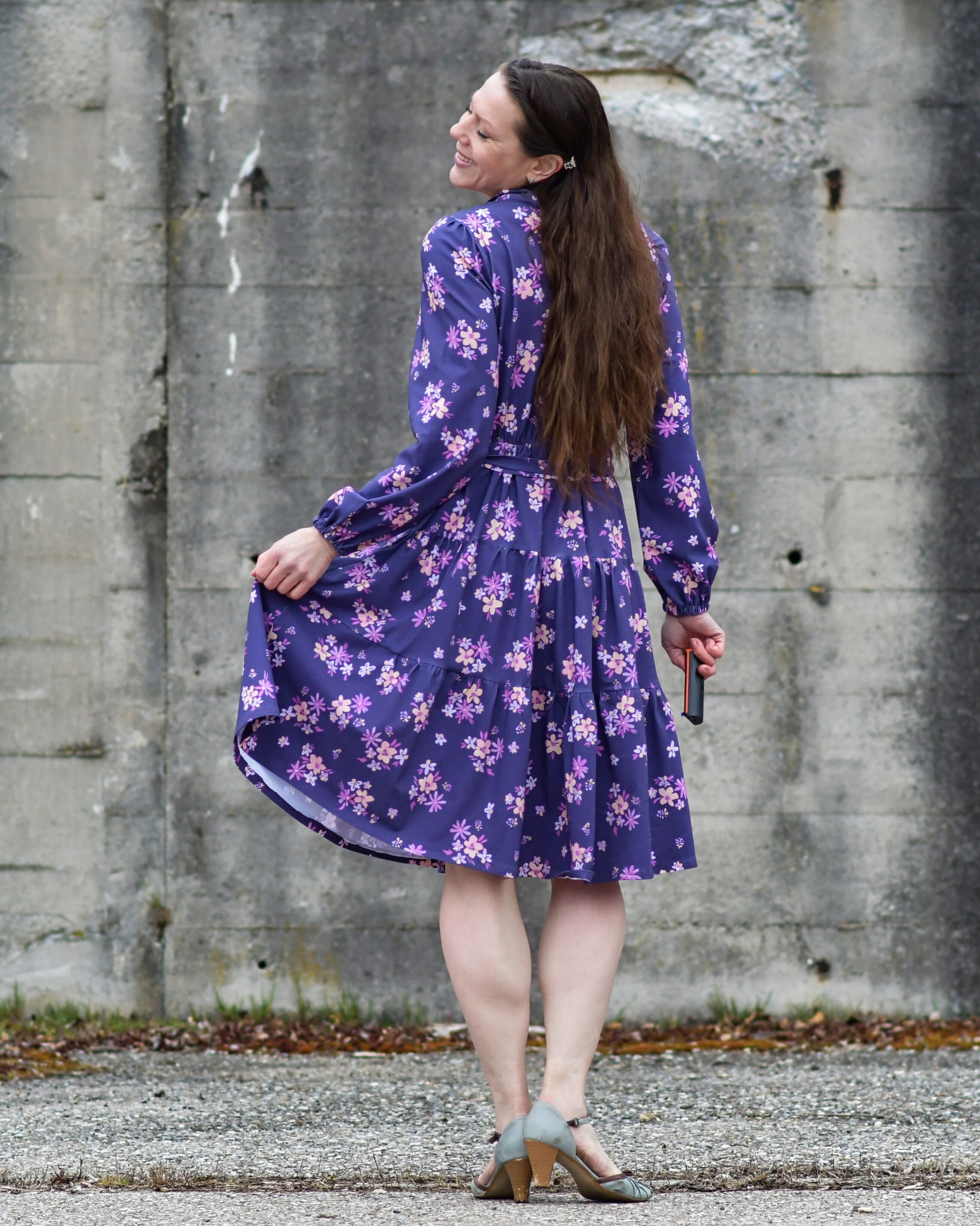 Bio Webware Stoff - Lila Sommer Nachtblau - KristinTessen, blau, Floral & Blumen, 100% Bio-Baumwolle Bio Webware Stoff - Lila Sommer Nachtblau - KristinTessen, blau, Floral & Blumen, 100% Bio-Baumwolle