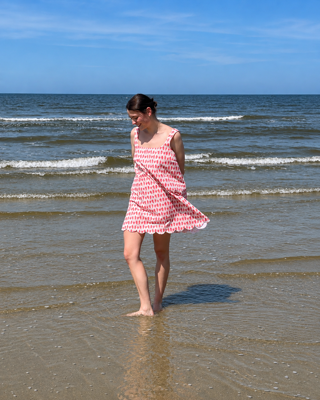 Organic fabric - Strawberry Love