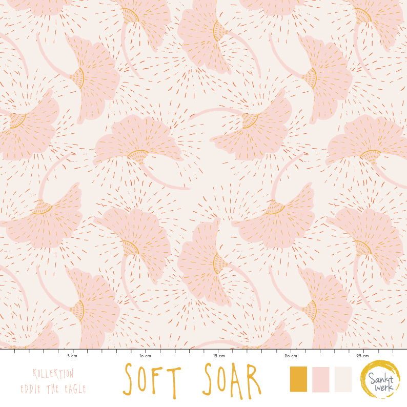 Bio Stoff - Soft Soar von Sanktwerk in rosa