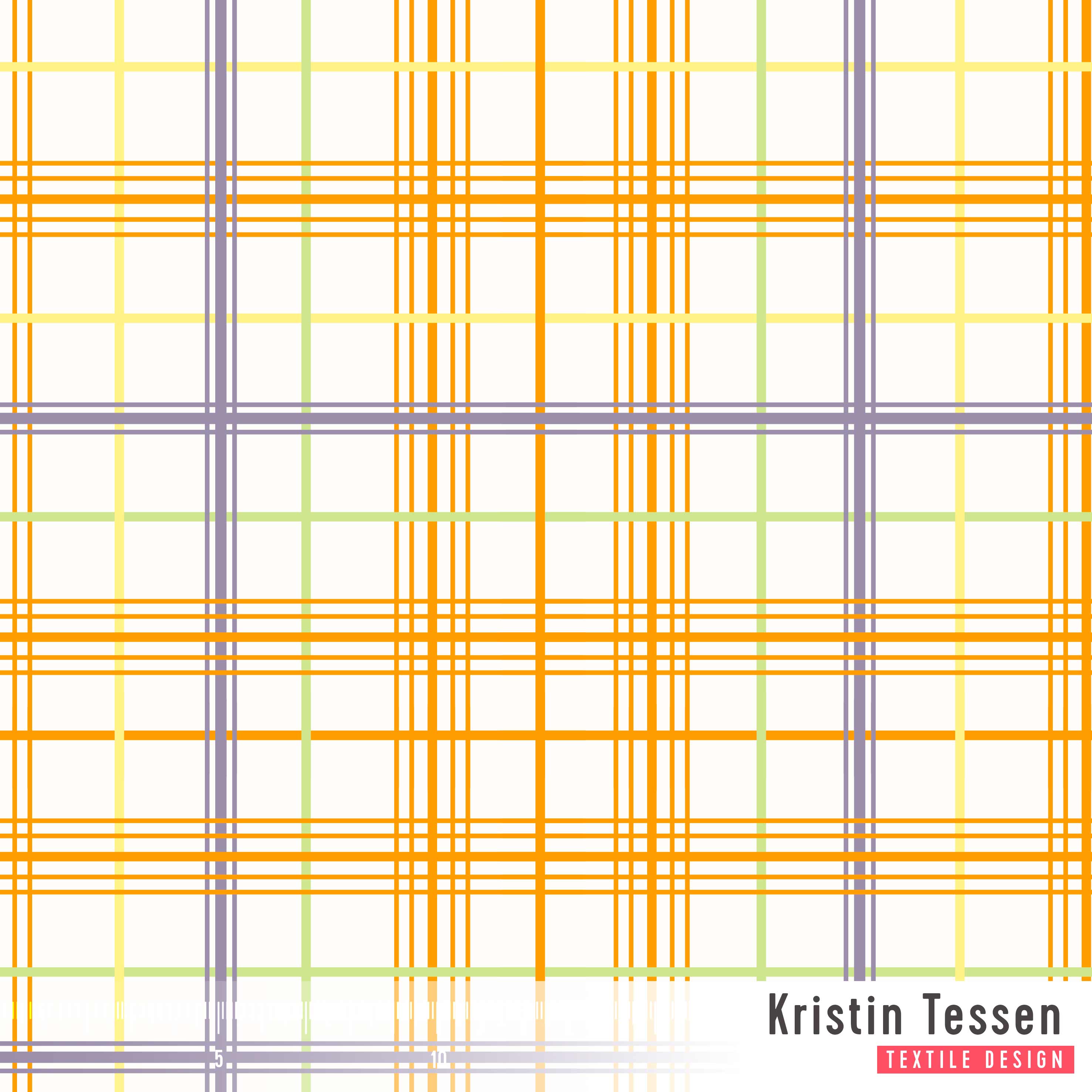 Bio Stoff - Bunt Kariert